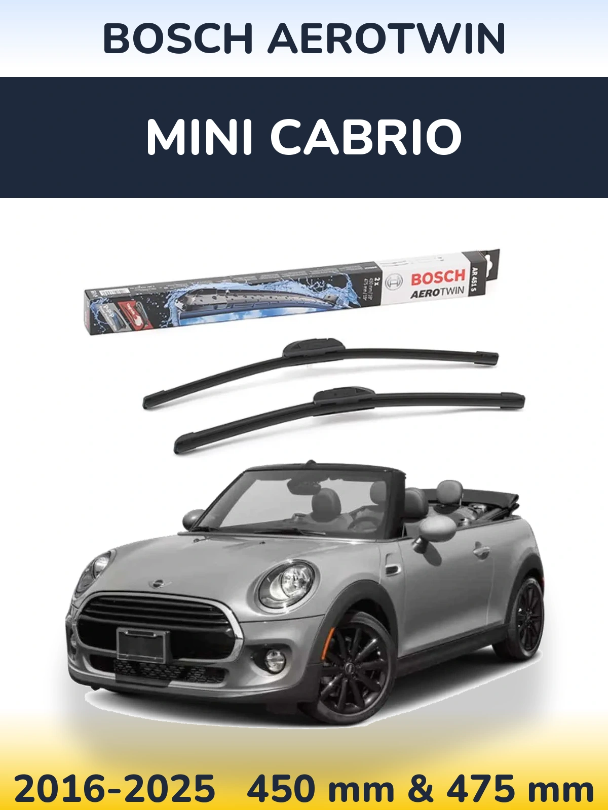 Torkarblad BOSCH AeroTwin för MINI Cabrio