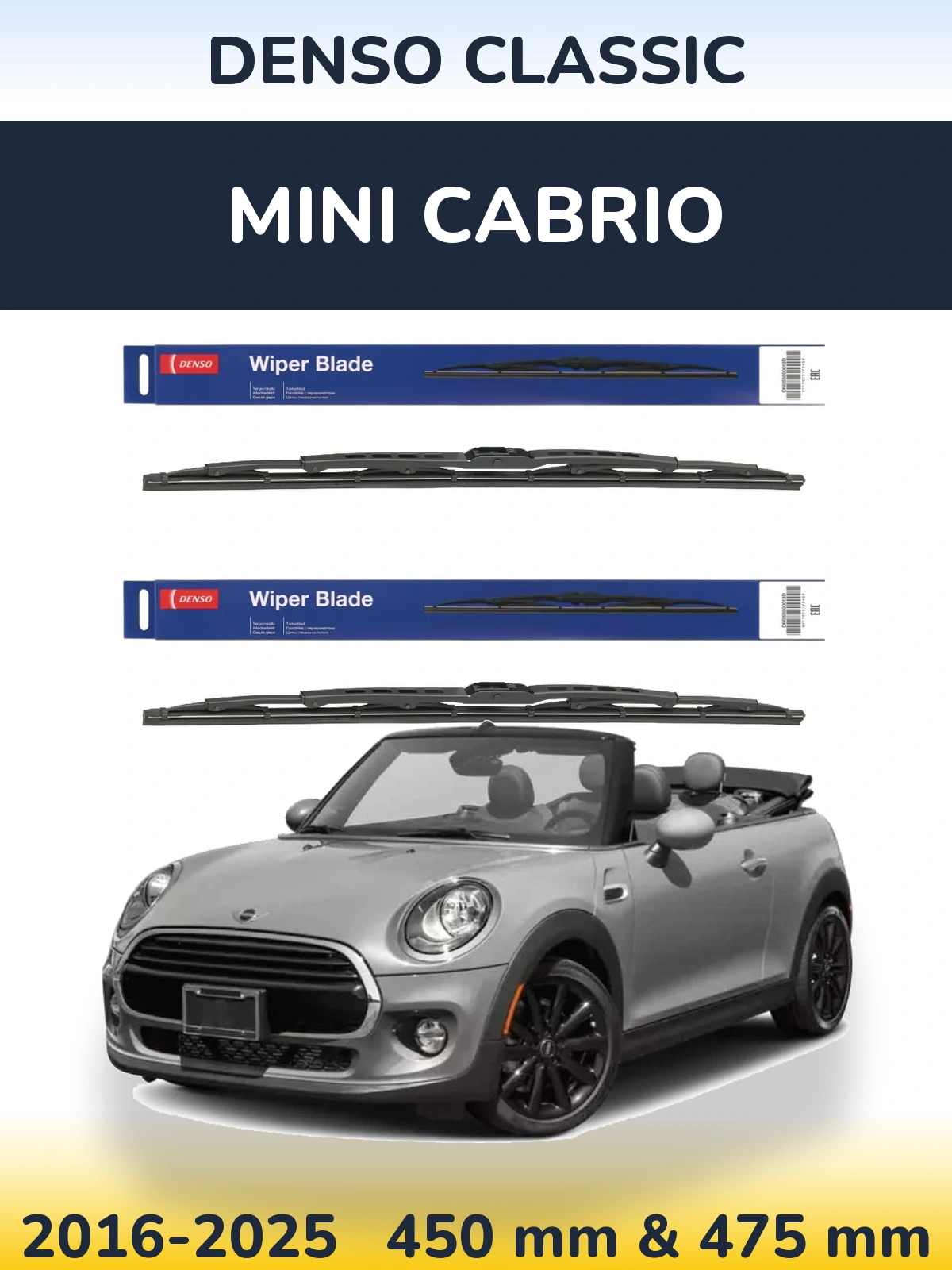 Torkarblad Denso Classic för MINI Cabrio