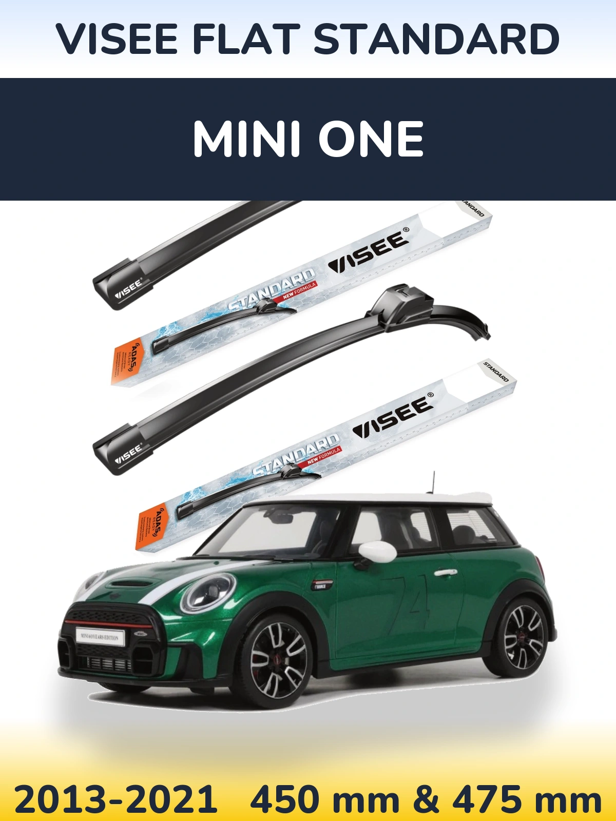 Torkarblad VISEE FLAT STANDARD för MINI One