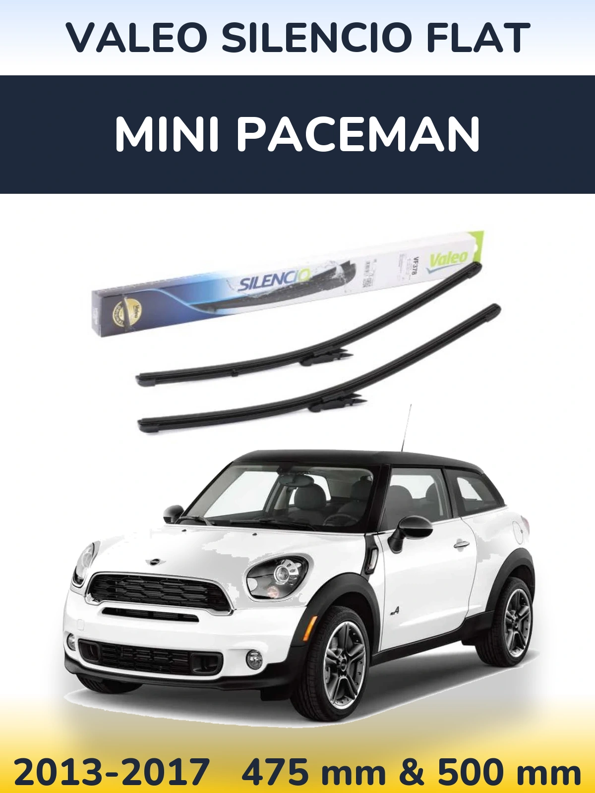 Torkarblad Valeo Silencio Flat för MINI Paceman
