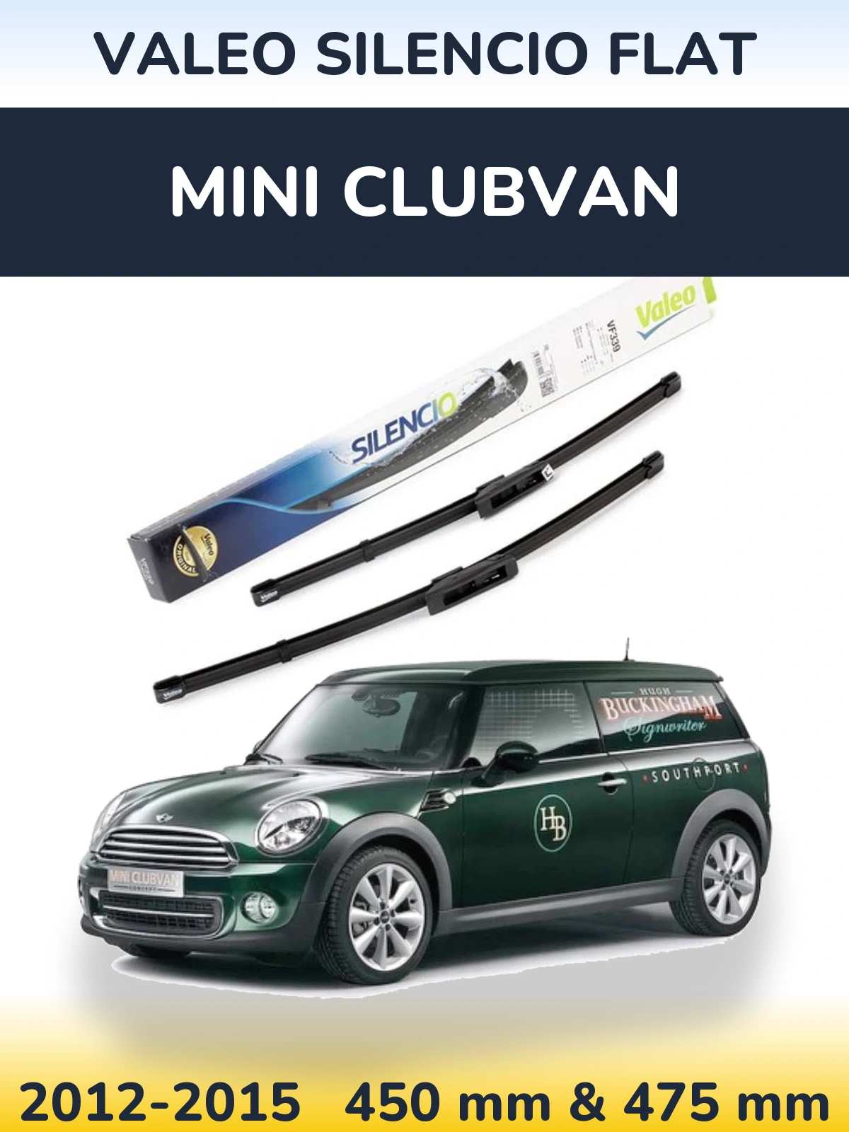 Torkarblad Valeo Silencio Flat för MINI Clubvan