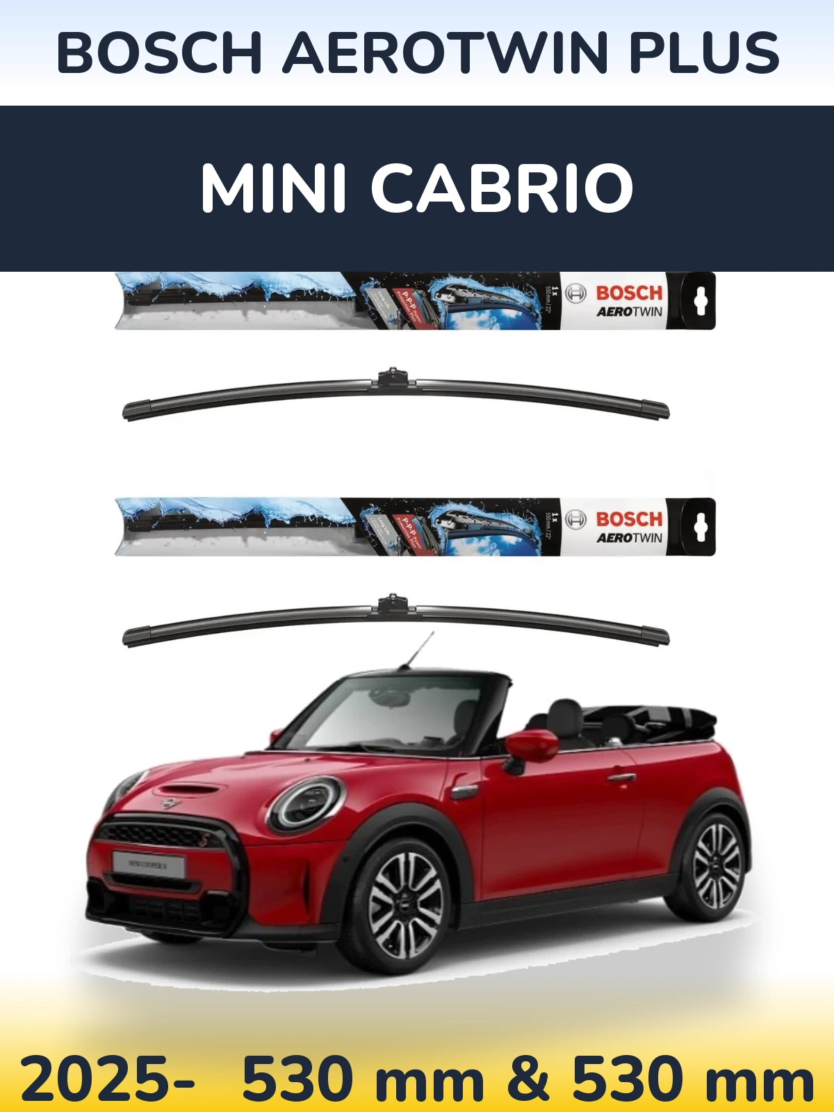 Torkarblad BOSCH AeroTwin Plus för MINI Cabrio