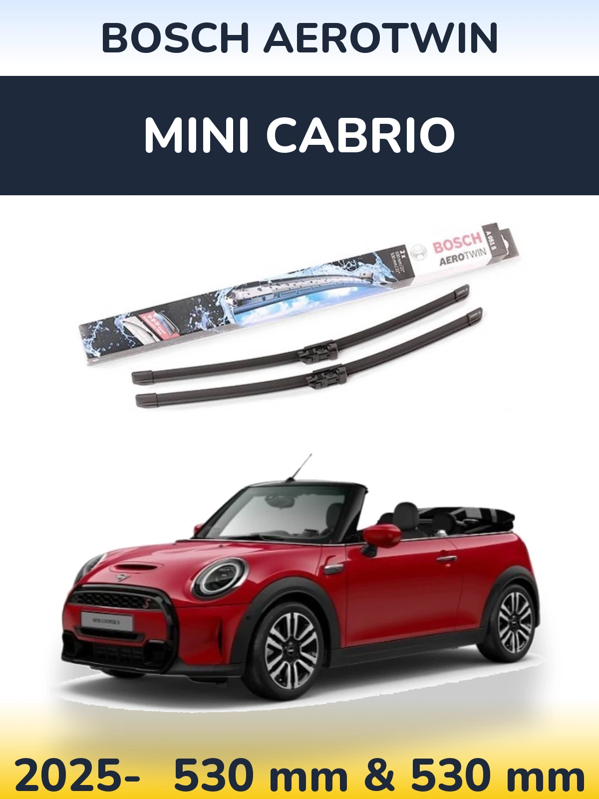 Torkarblad BOSCH AeroTwin för MINI Cabrio