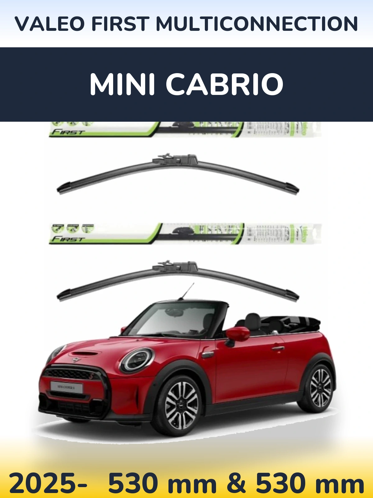 Torkarblad Valeo First MultiConnection för MINI Cabrio