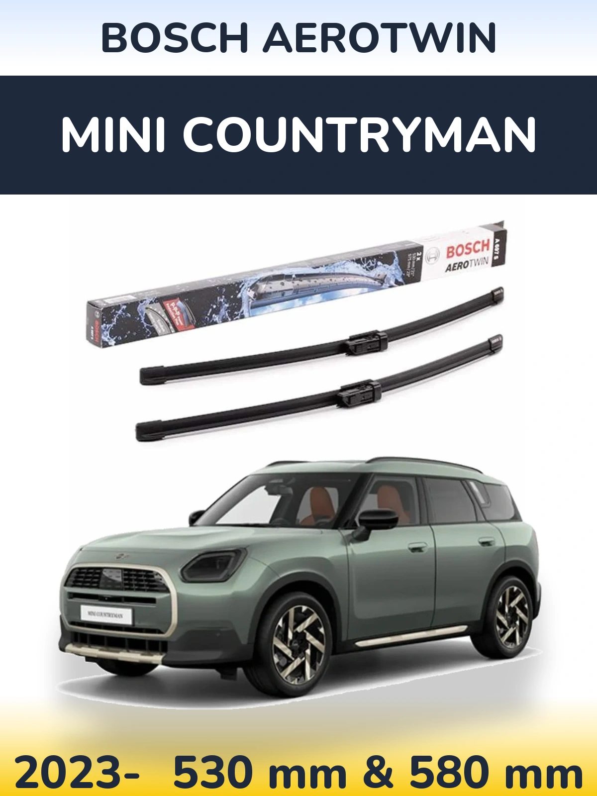 Torkarblad BOSCH AeroTwin för MINI Countryman