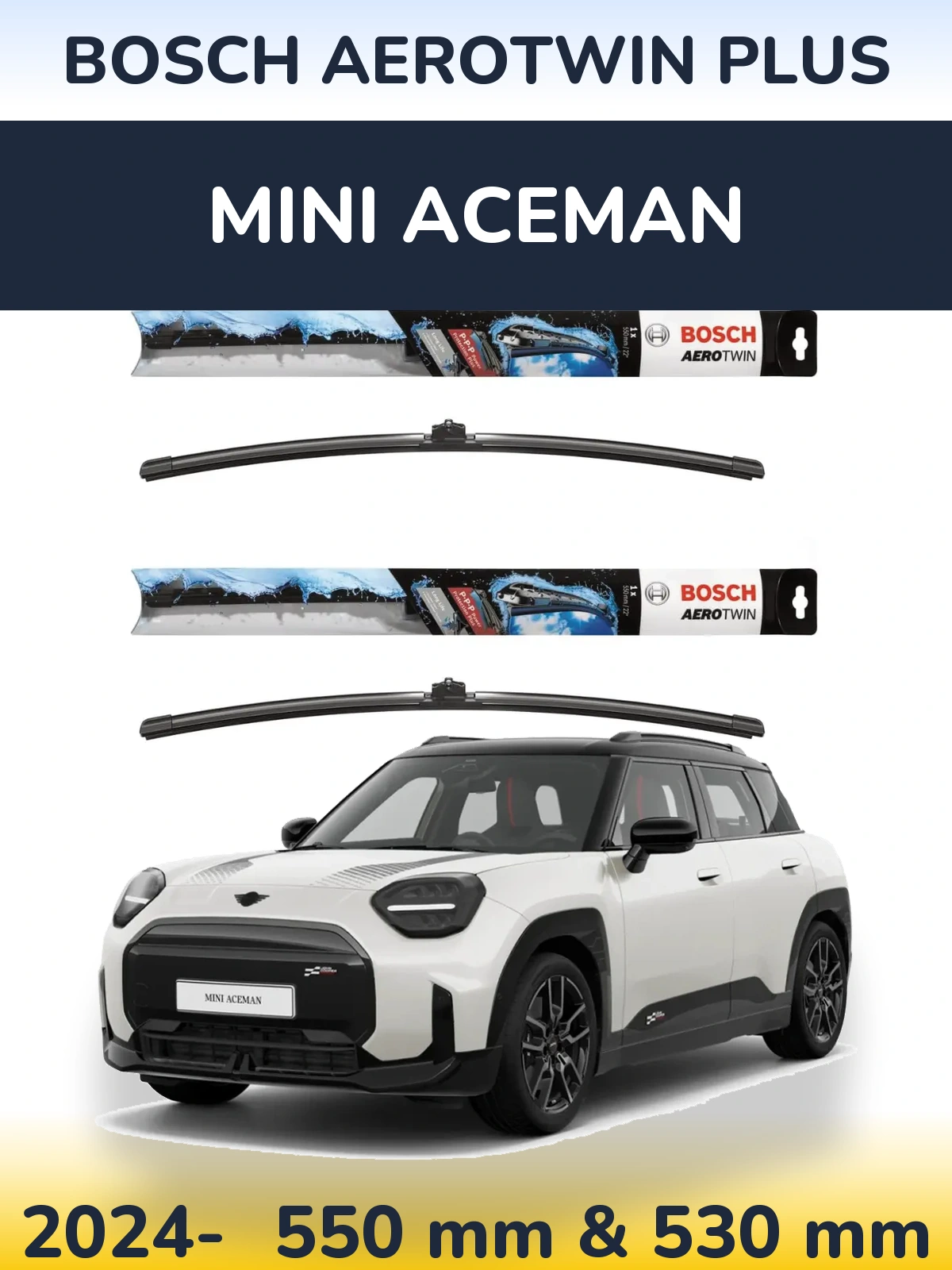 Torkarblad BOSCH AeroTwin Plus för MINI Aceman