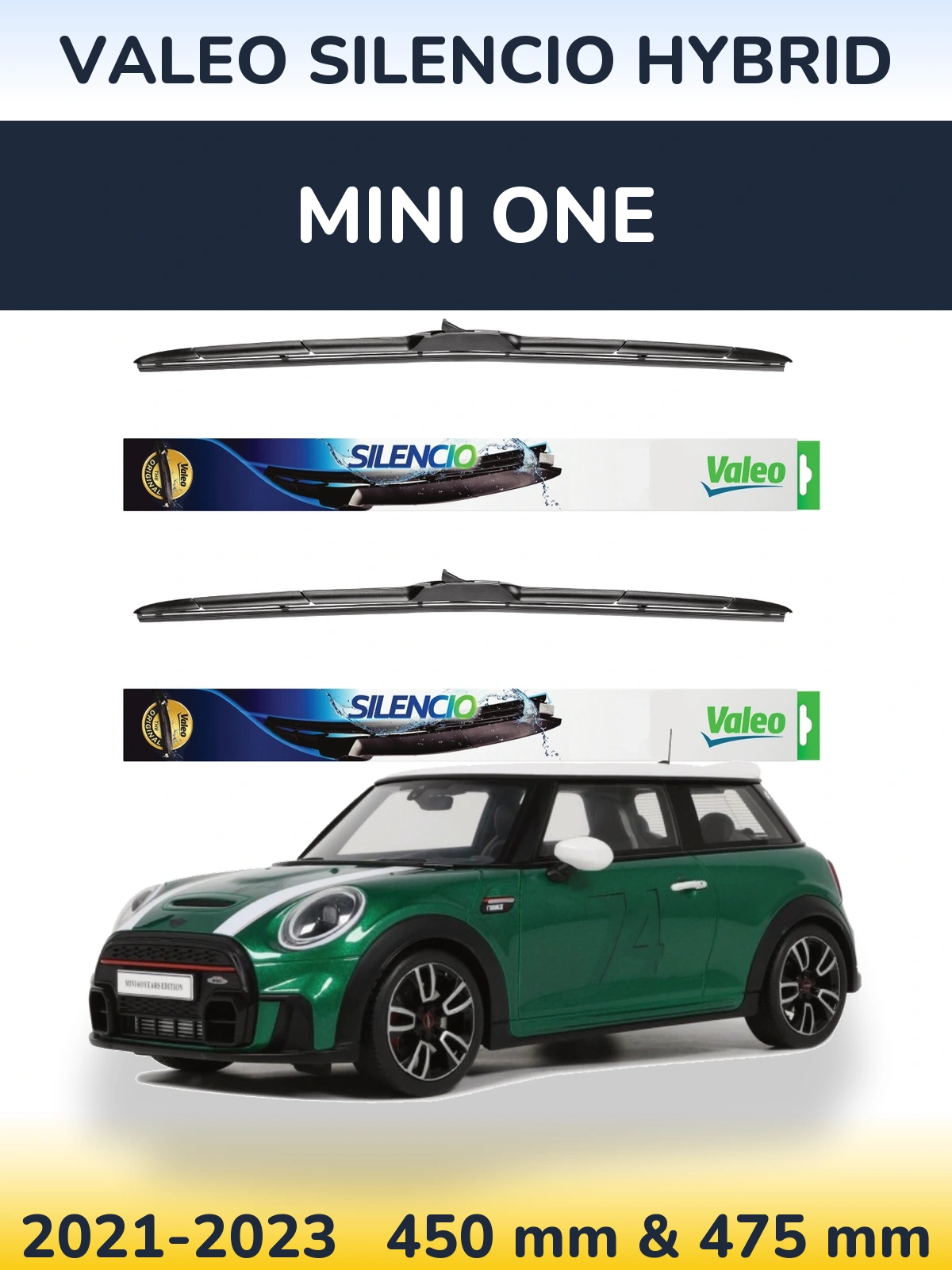 Torkarblad Valeo Silencio Hybrid för MINI One