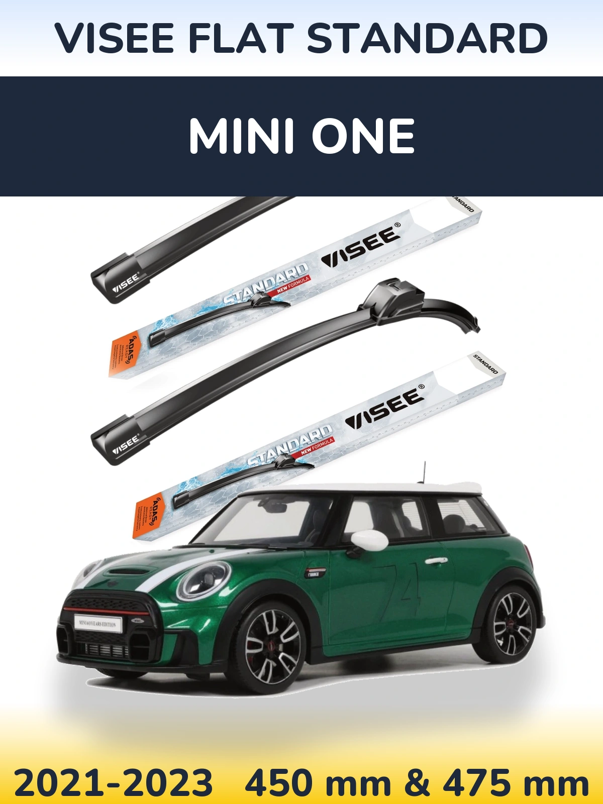 Torkarblad VISEE FLAT STANDARD för MINI One