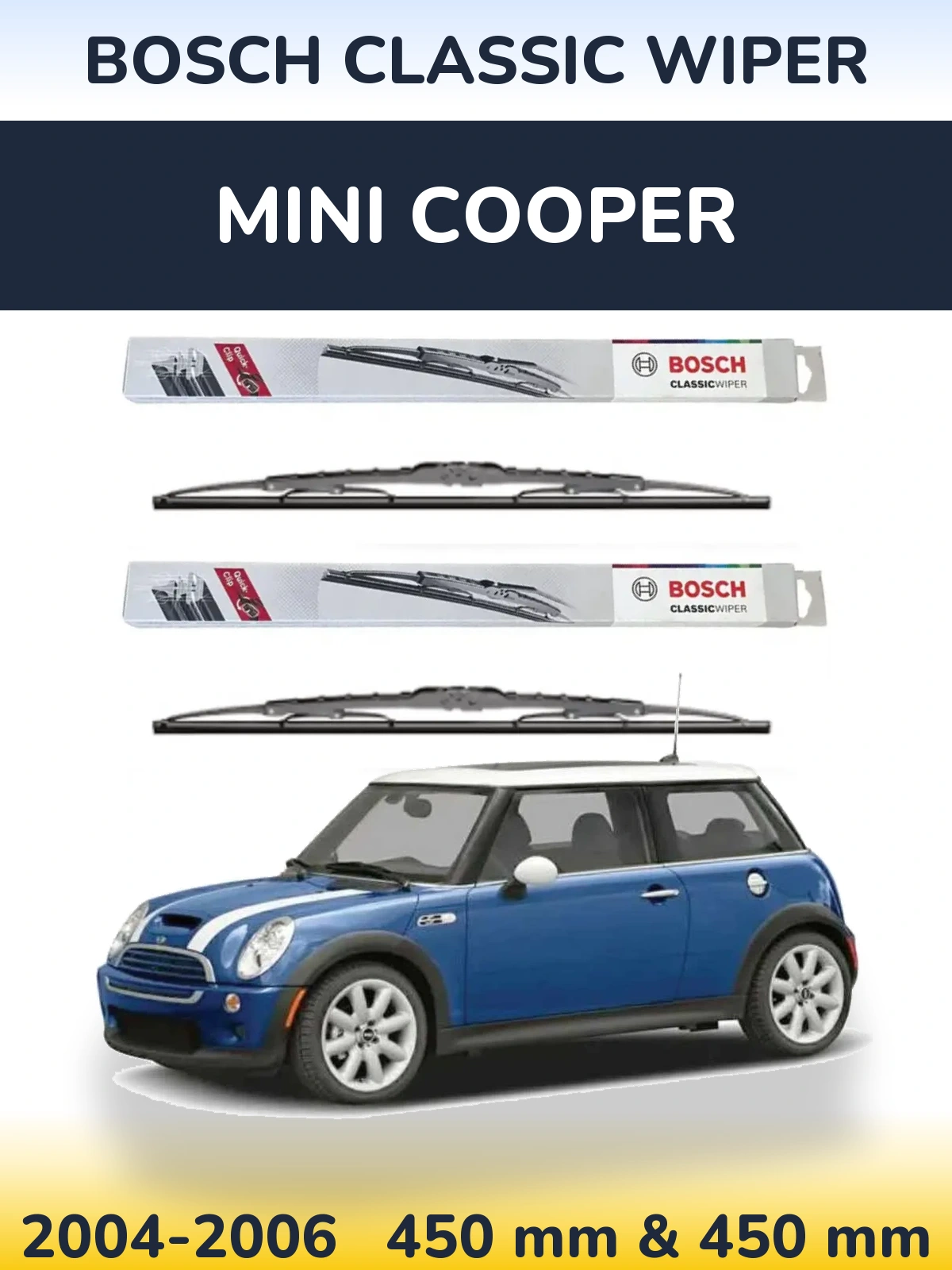 Torkarblad BOSCH Classic Wiper för MINI Cooper