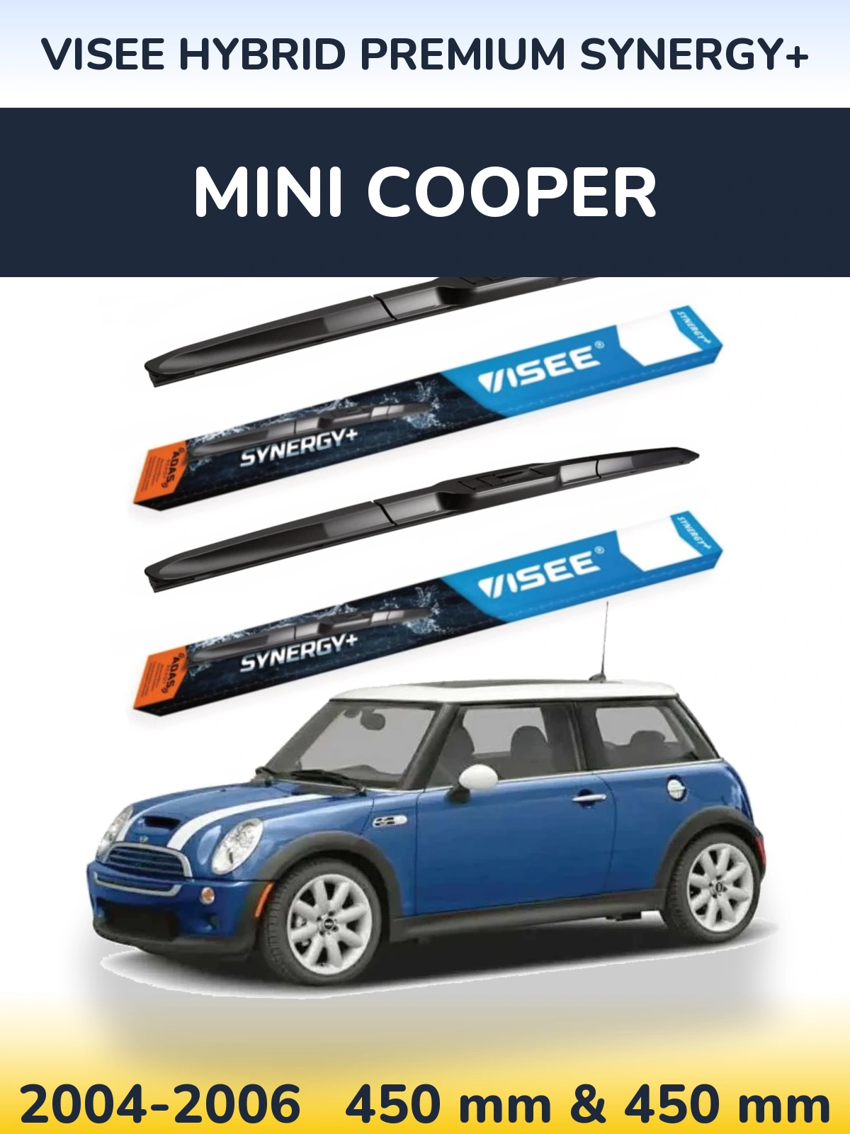 Torkarblad VISEE HYBRID PREMIUM SYNERGY+ för MINI Cooper