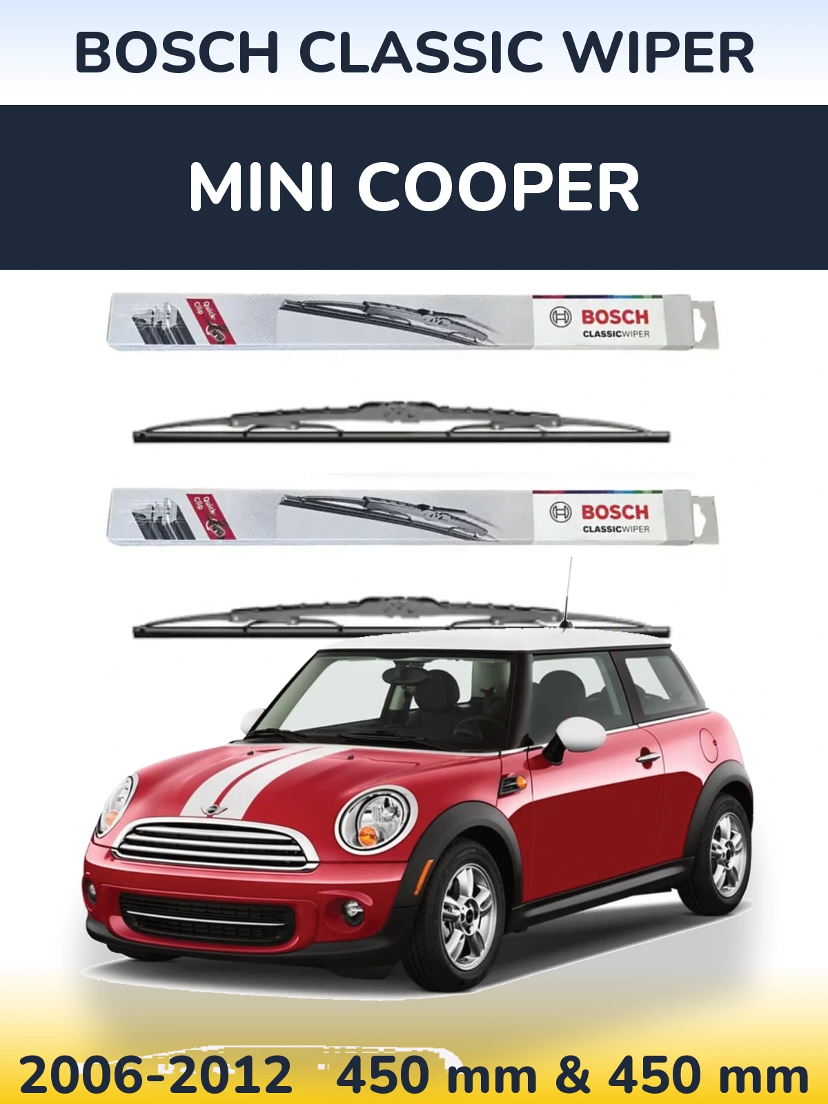 Torkarblad BOSCH Classic Wiper för MINI Cooper