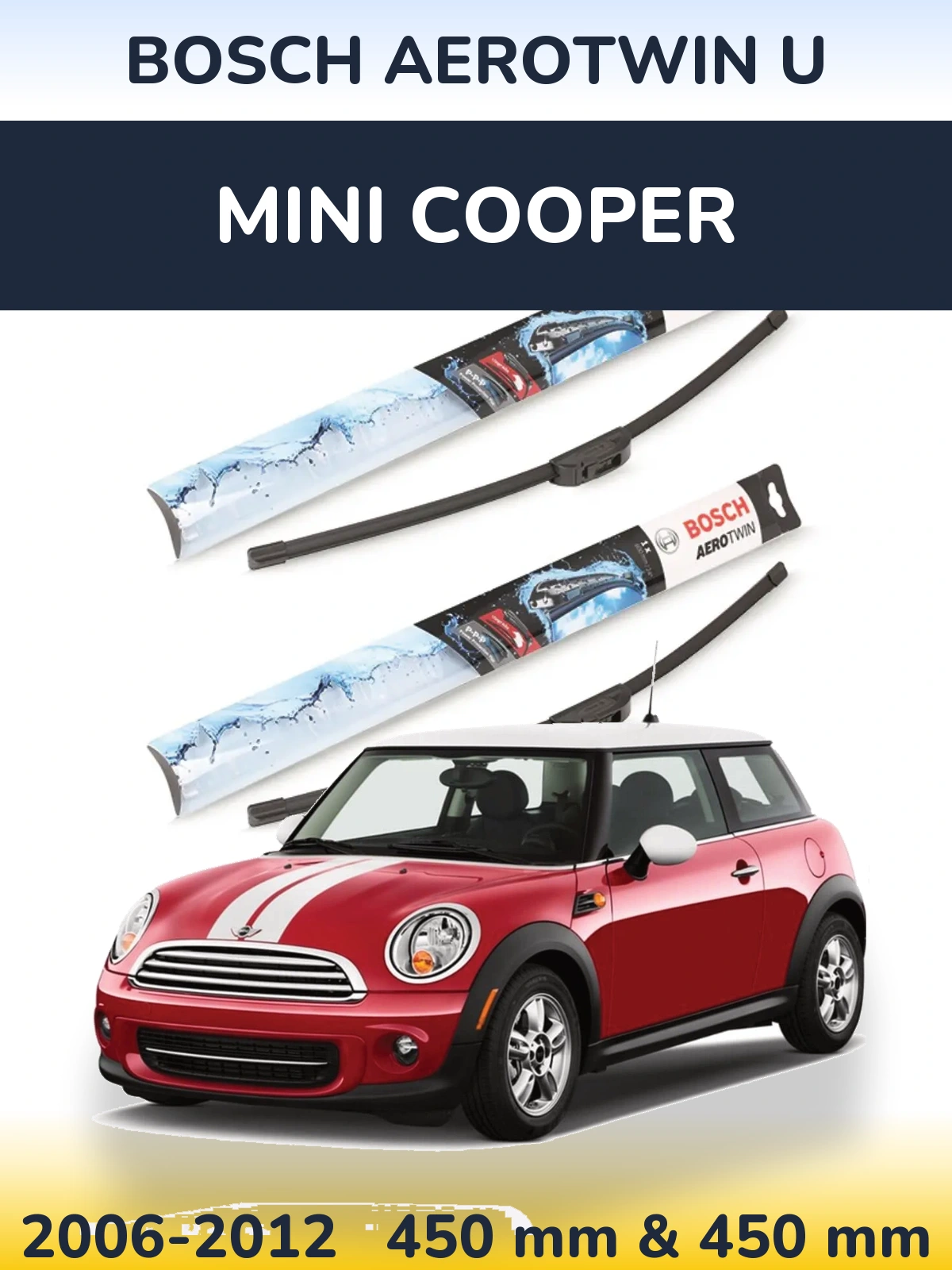 Torkarblad BOSCH AeroTwin U för MINI Cooper