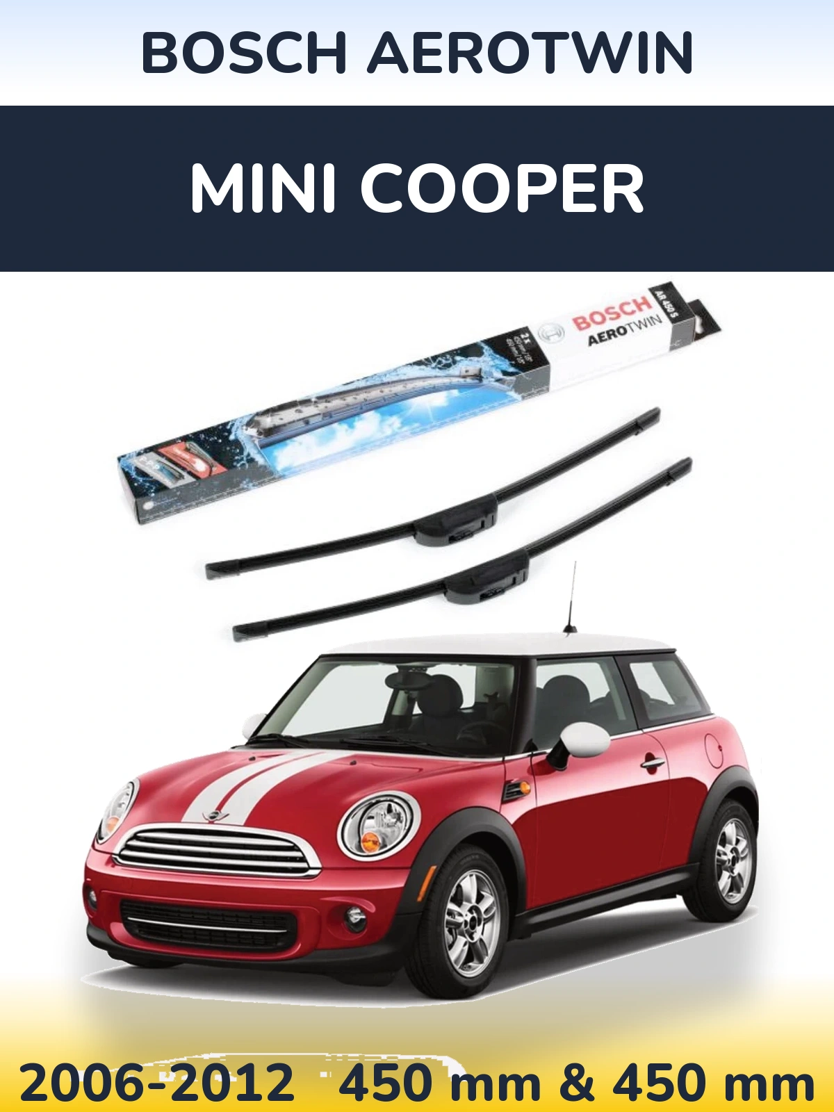 Torkarblad BOSCH AeroTwin för MINI Cooper