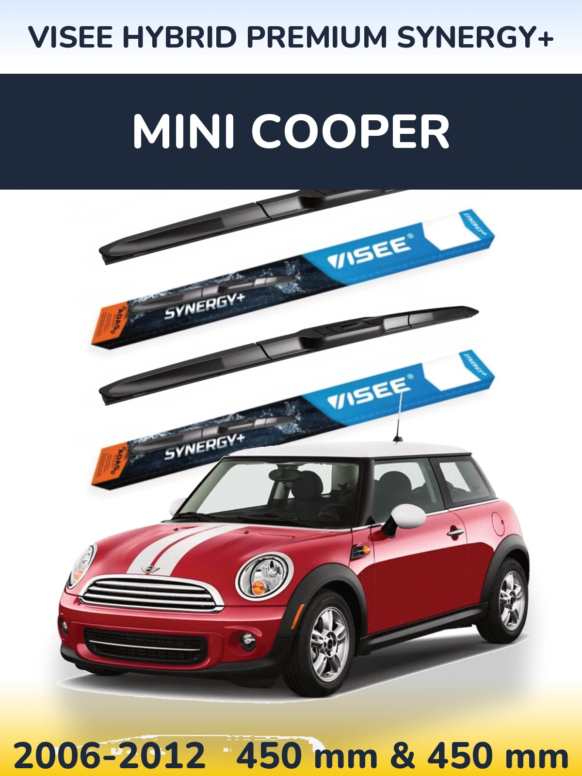 Torkarblad VISEE HYBRID PREMIUM SYNERGY+ för MINI Cooper