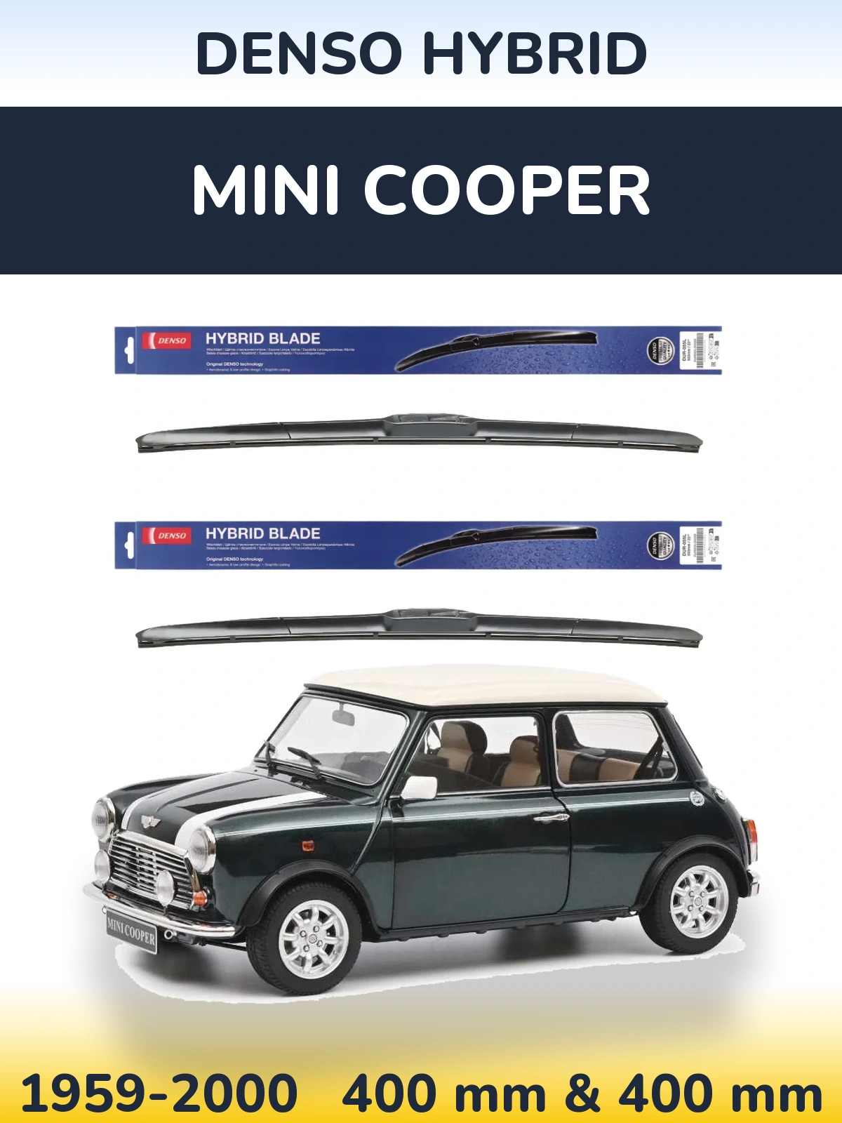 Torkarblad Denso Hybrid för MINI Cooper