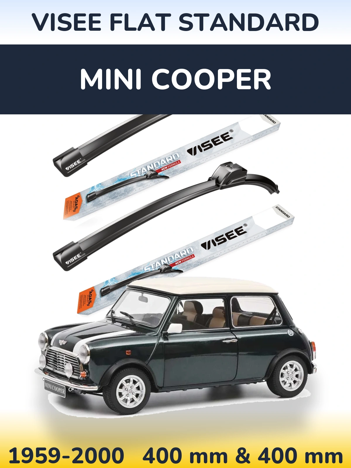 Torkarblad VISEE FLAT STANDARD för MINI Cooper
