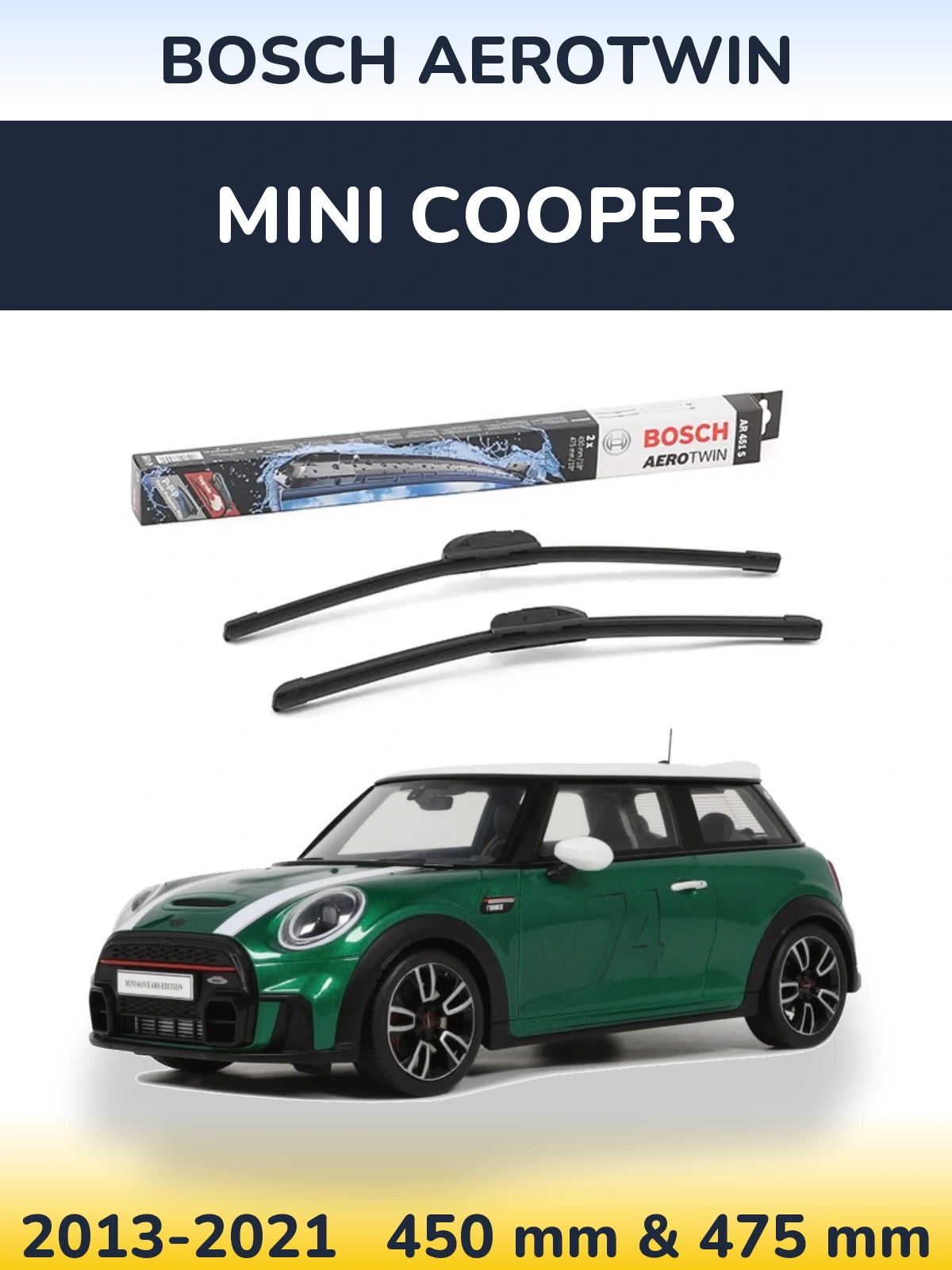 Torkarblad BOSCH AeroTwin för MINI Cooper