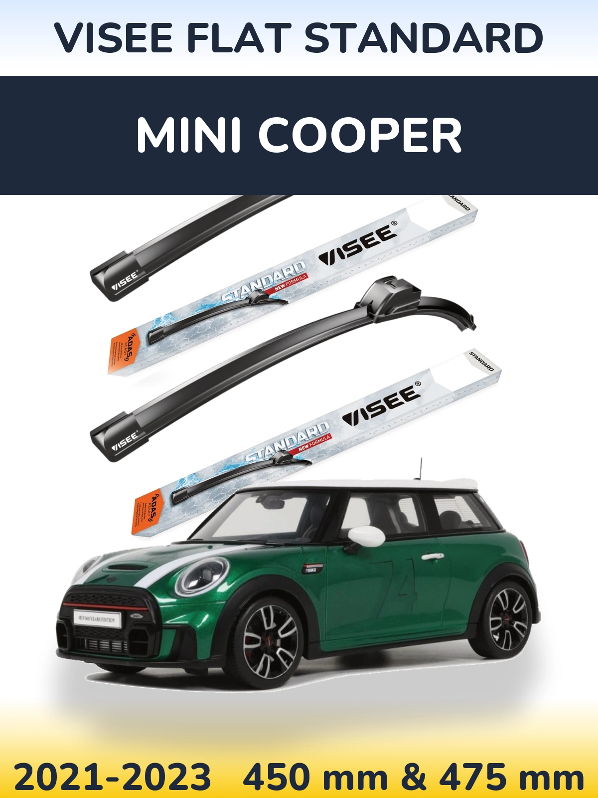 Torkarblad VISEE FLAT STANDARD för MINI Cooper