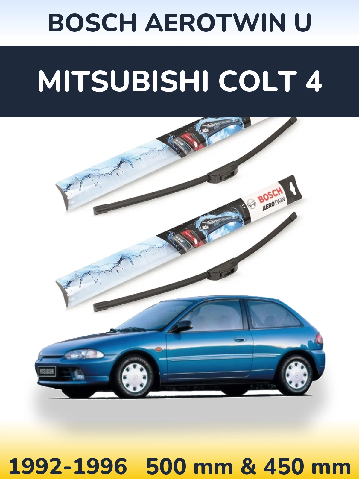Torkarblad BOSCH AeroTwin U för Mitsubishi Colt 4
