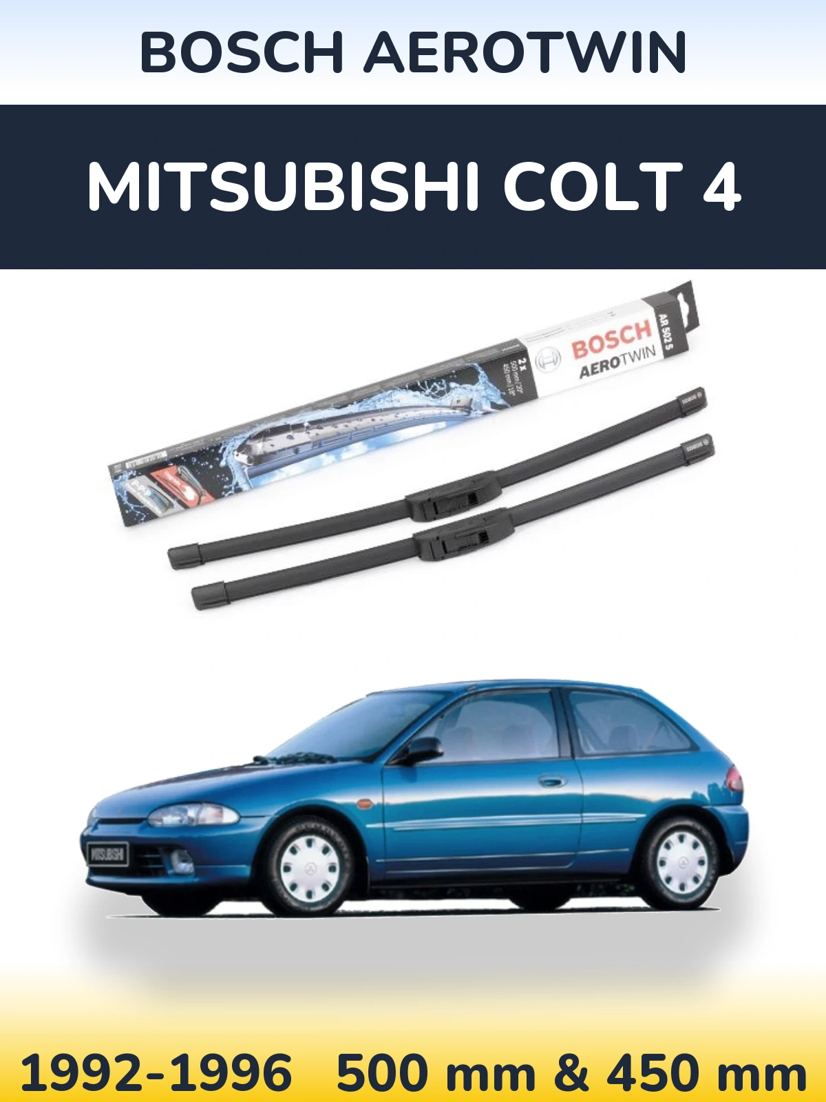 Torkarblad BOSCH AeroTwin för Mitsubishi Colt 4