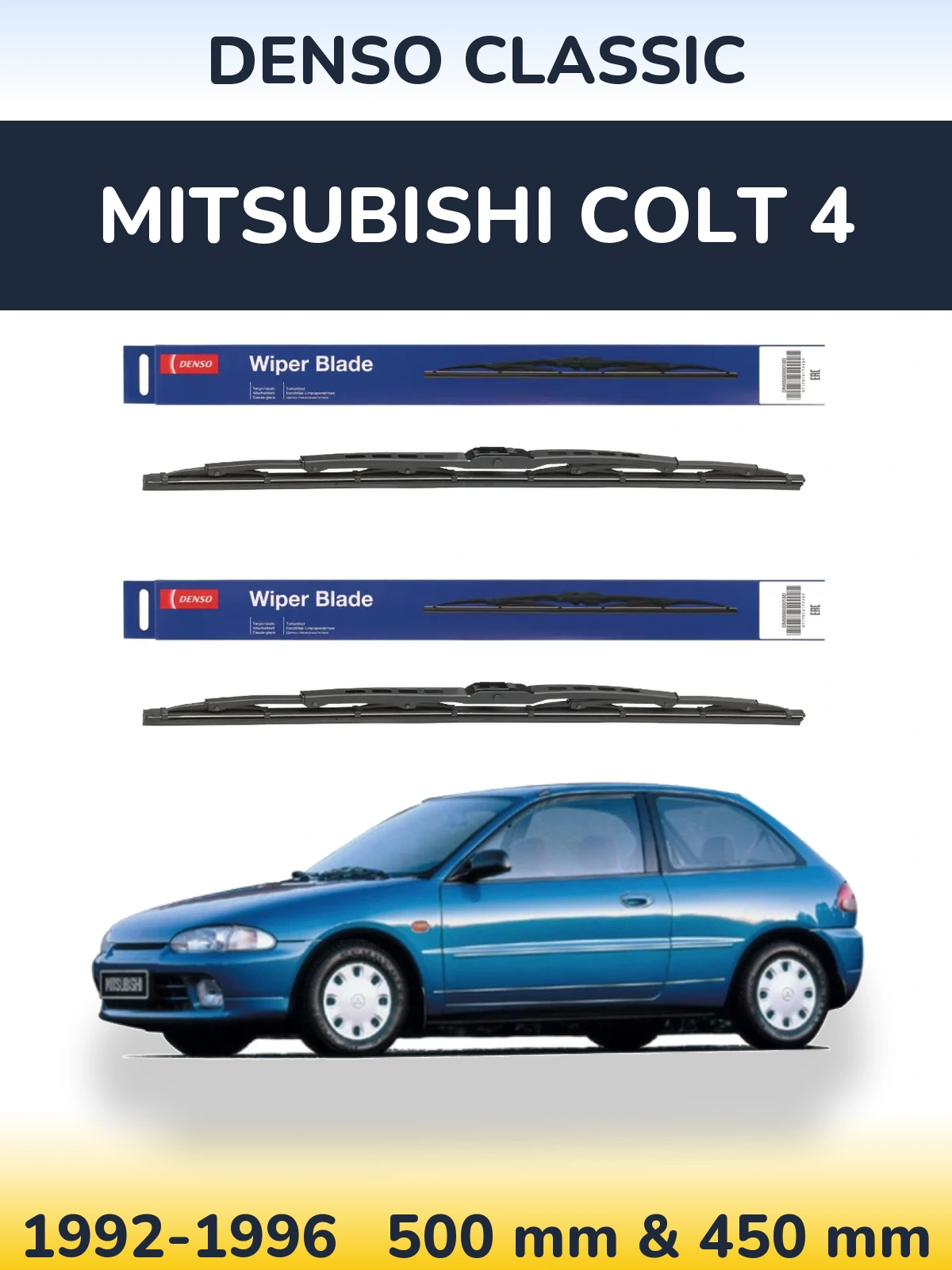 Torkarblad Denso Classic för Mitsubishi Colt 4