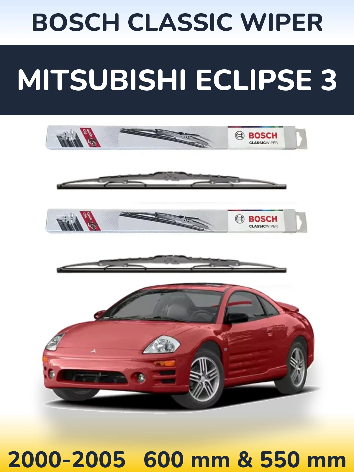 Torkarblad BOSCH Classic Wiper för Mitsubishi Eclipse 3