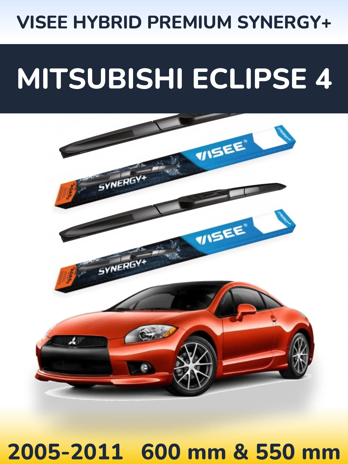 Torkarblad VISEE HYBRID PREMIUM SYNERGY+ för Mitsubishi Eclipse 4