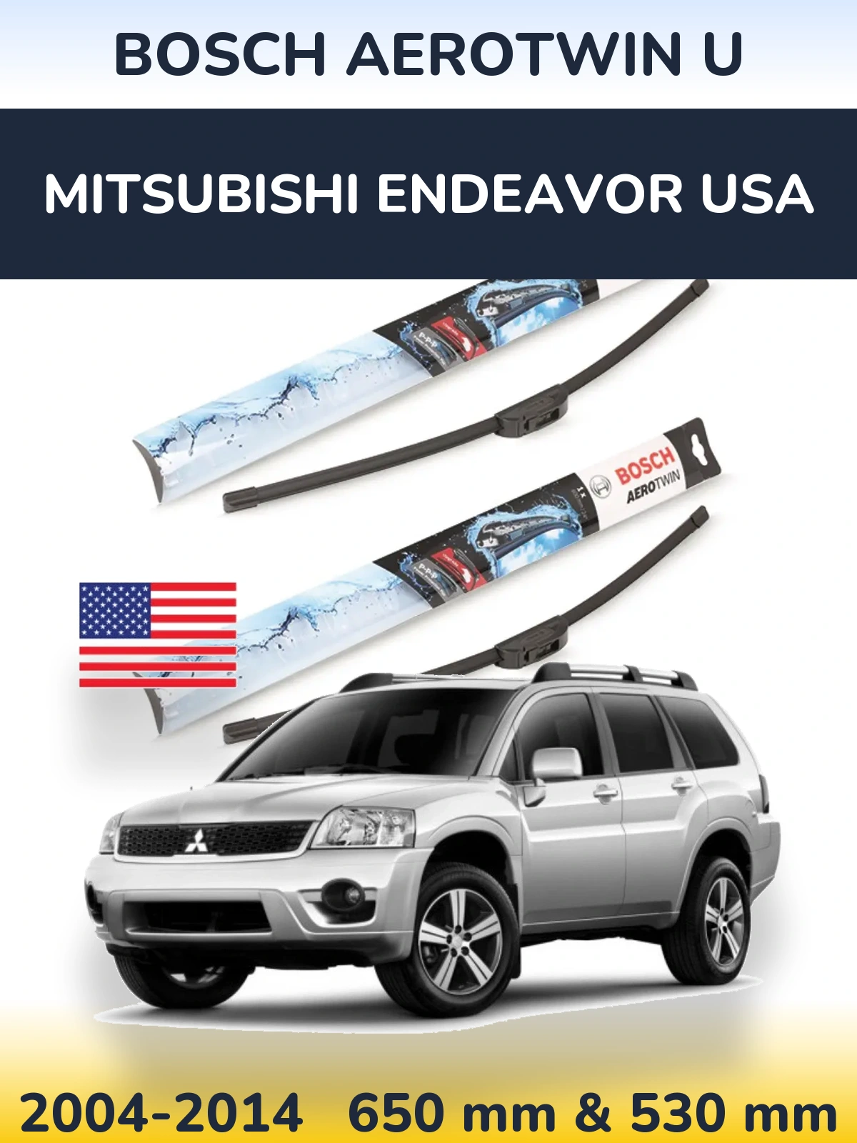 Torkarblad BOSCH AeroTwin U för Mitsubishi Endeavor USA
