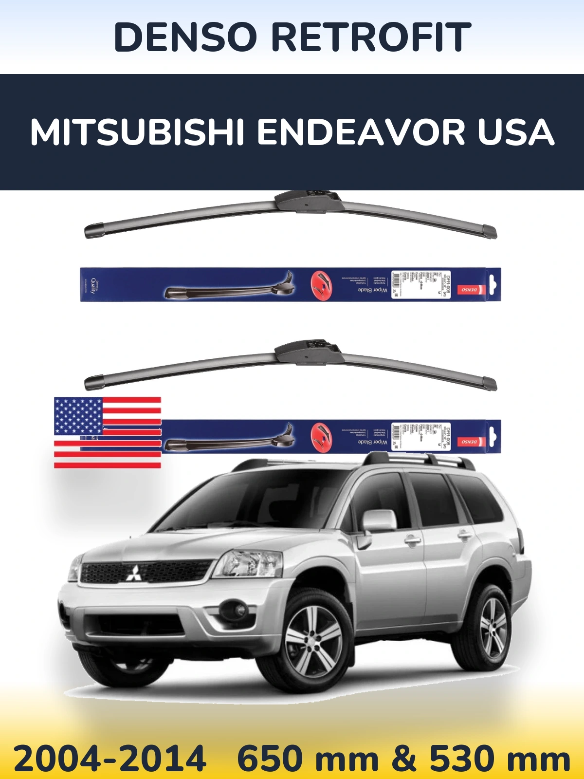 Torkarblad Denso Retrofit för Mitsubishi Endeavor USA