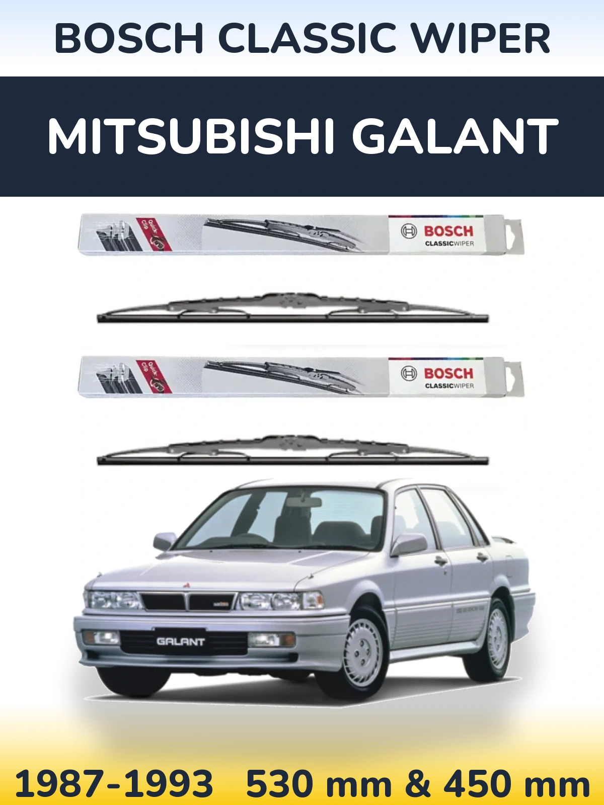 Torkarblad BOSCH Classic Wiper för Mitsubishi Galant