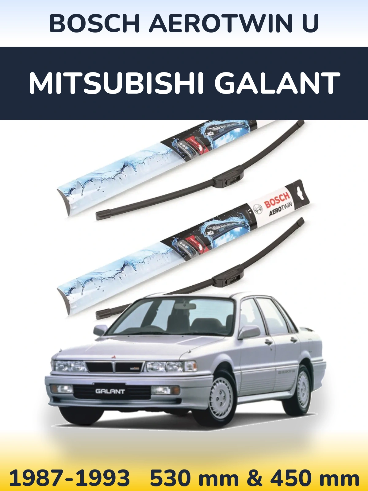 Torkarblad BOSCH AeroTwin U för Mitsubishi Galant