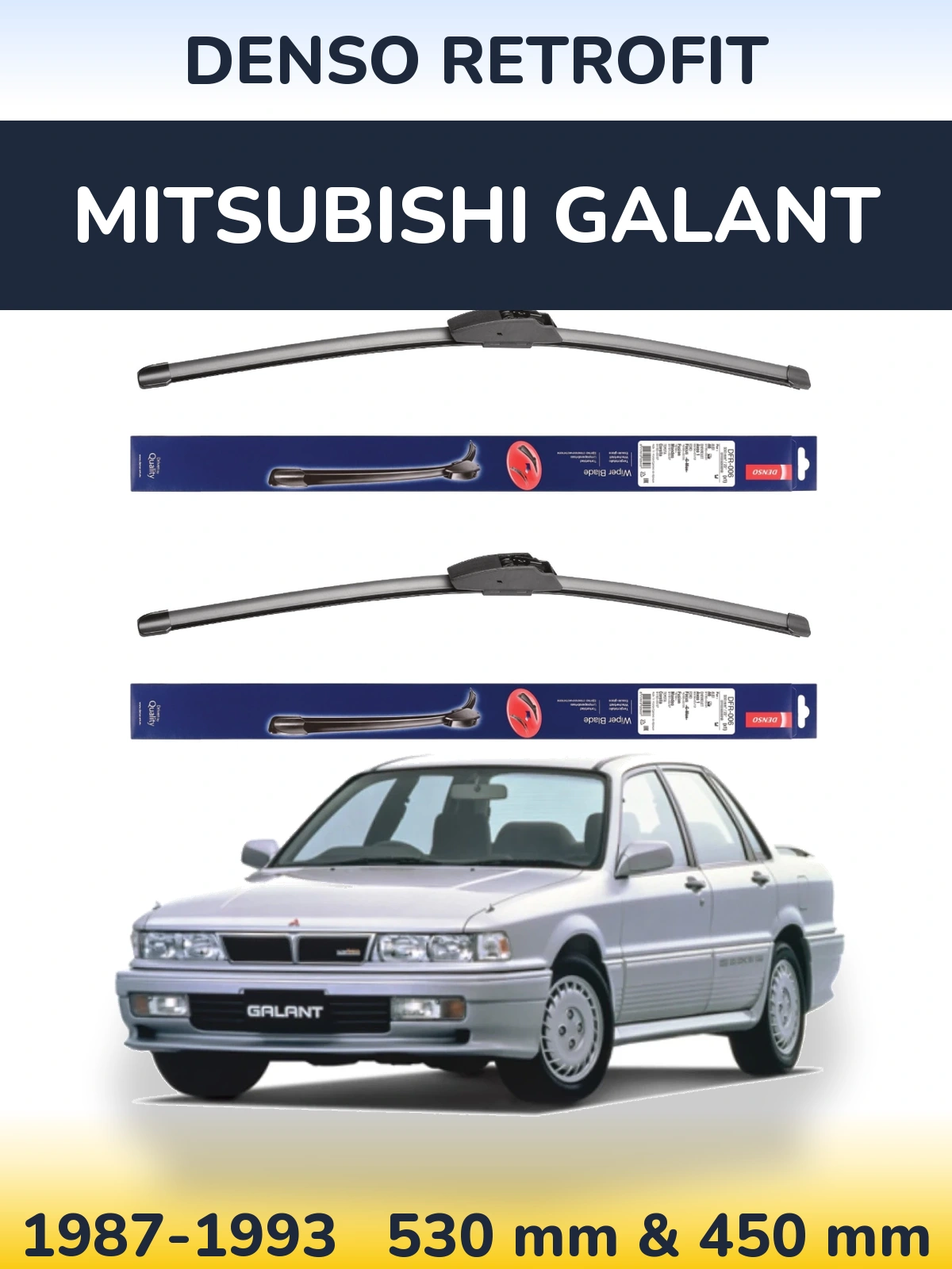 Torkarblad Denso Retrofit för Mitsubishi Galant
