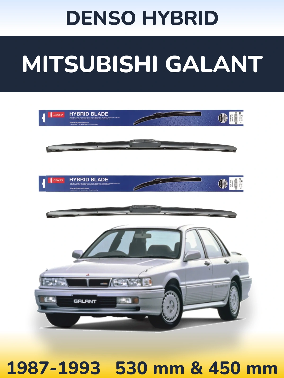 Torkarblad Denso Hybrid för Mitsubishi Galant