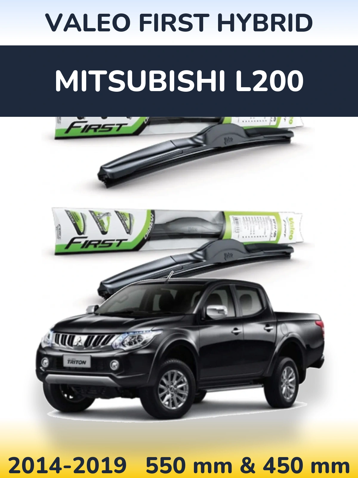Torkarblad Valeo First Hybrid för Mitsubishi L200
