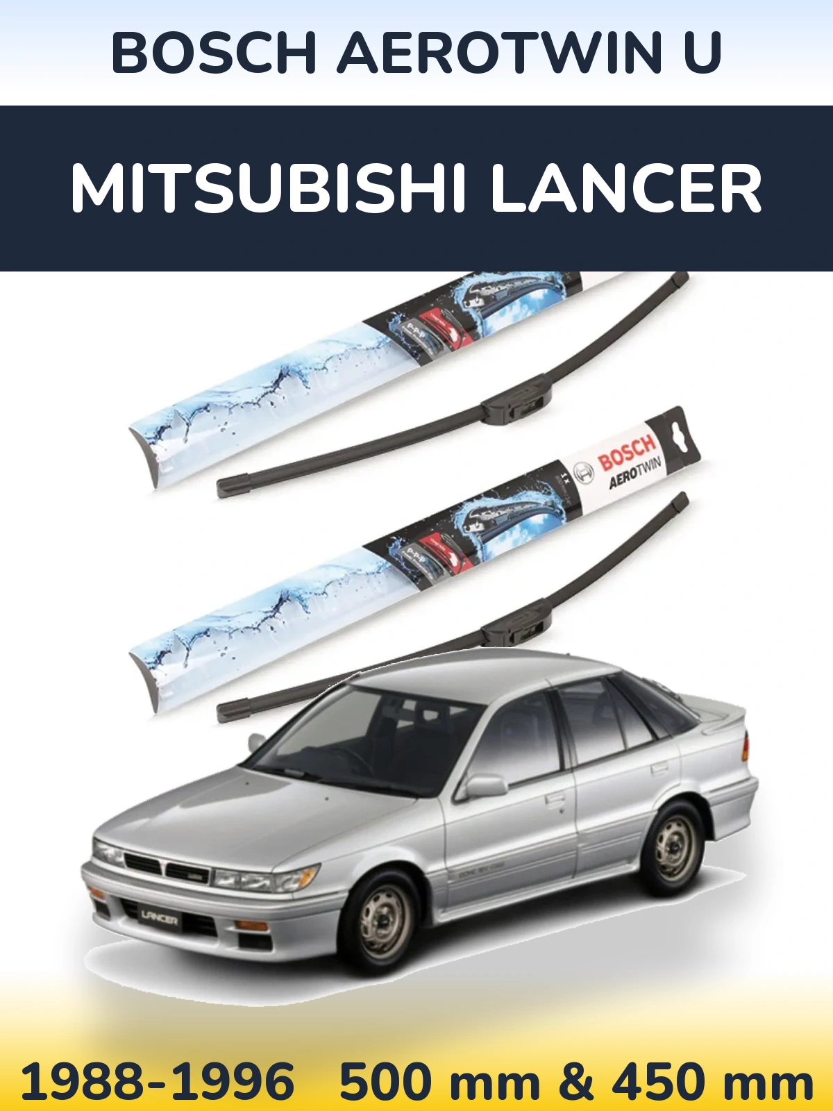 Torkarblad BOSCH AeroTwin U för Mitsubishi Lancer