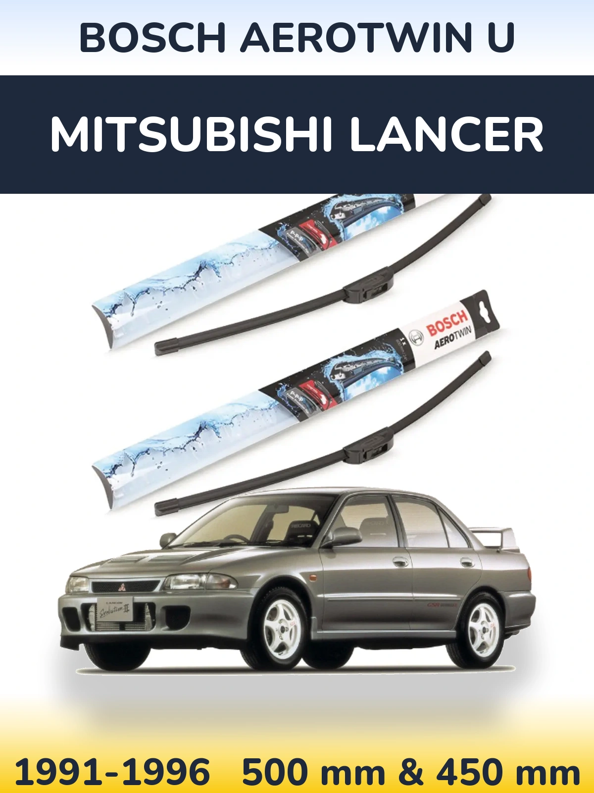 Torkarblad BOSCH AeroTwin U för Mitsubishi Lancer
