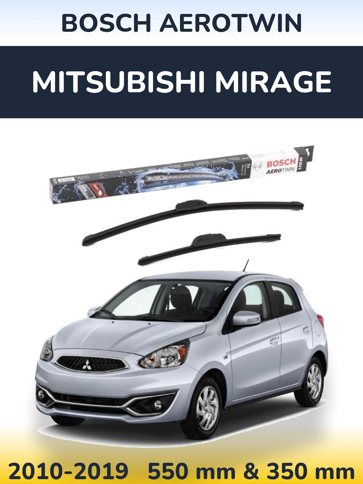 Torkarblad BOSCH AeroTwin för Mitsubishi Mirage