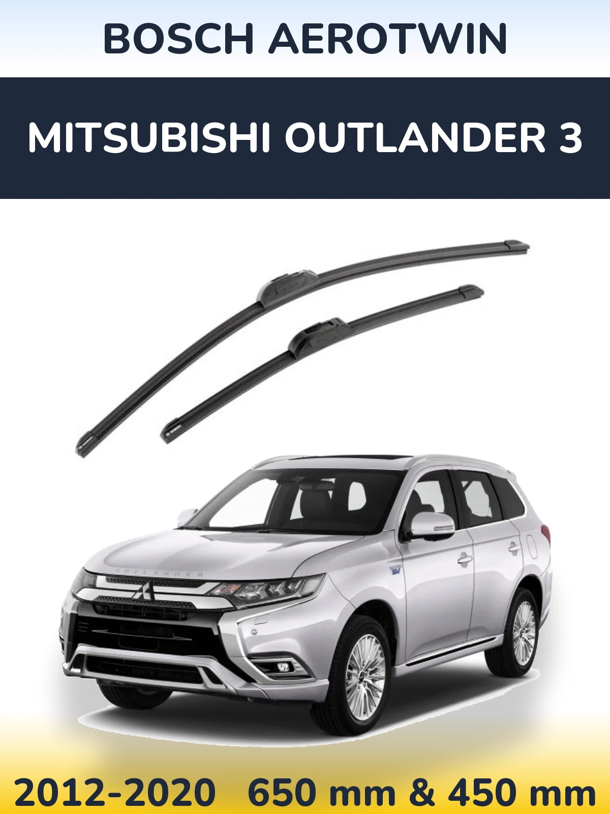 Torkarblad BOSCH AeroTwin för Mitsubishi Outlander 3