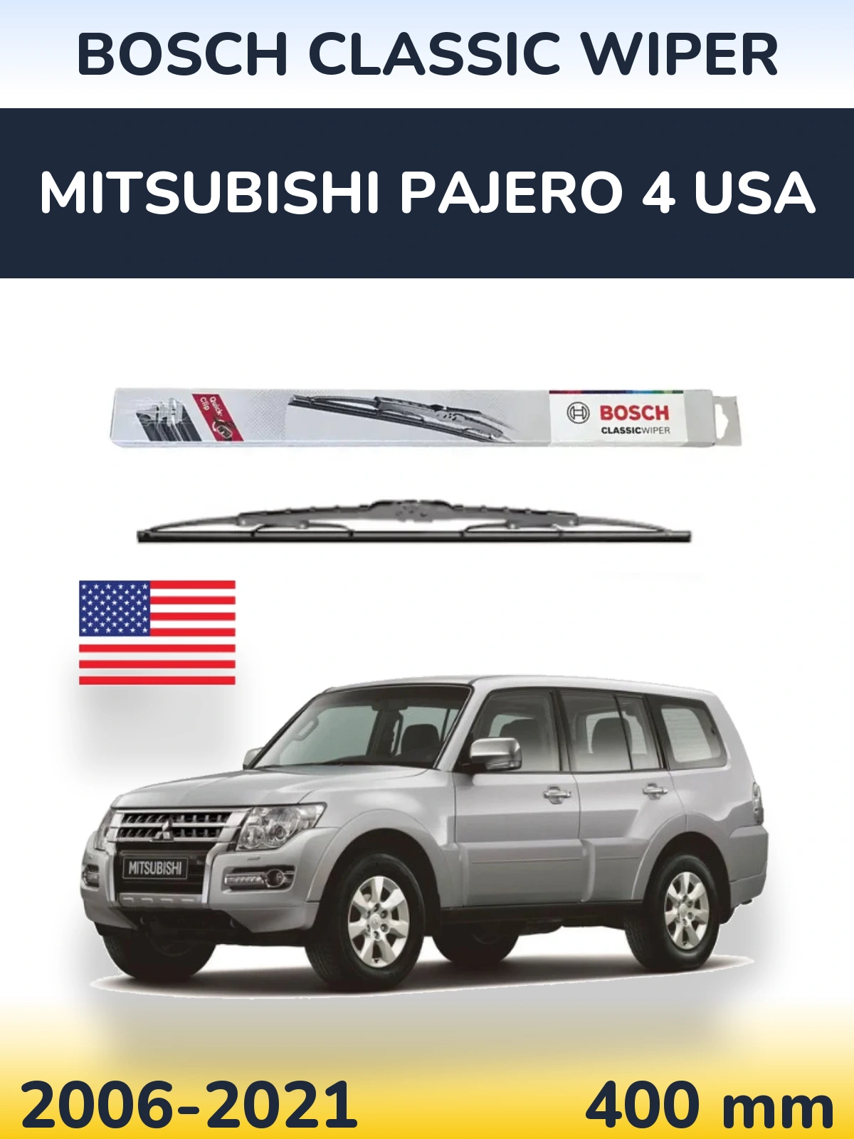 Torkarblad BOSCH Classic Wiper för Mitsubishi Pajero 4 USA