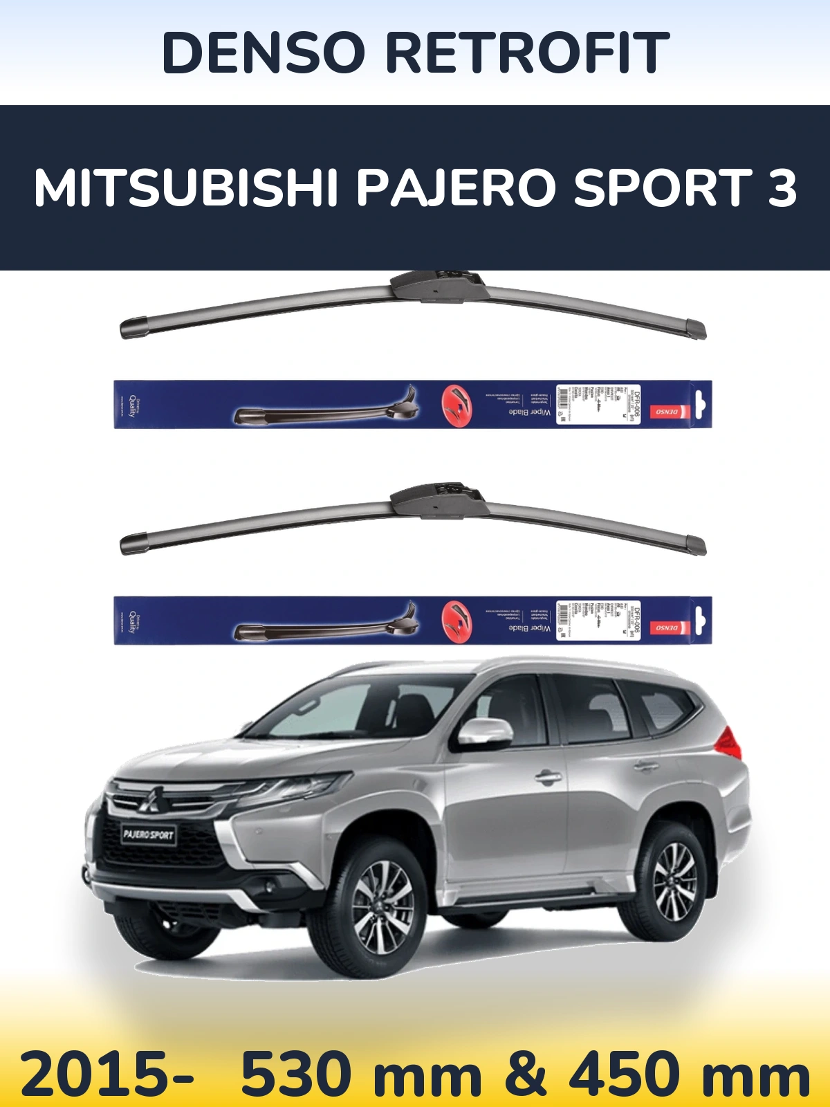 Torkarblad Denso Retrofit för Mitsubishi Pajero Sport 3