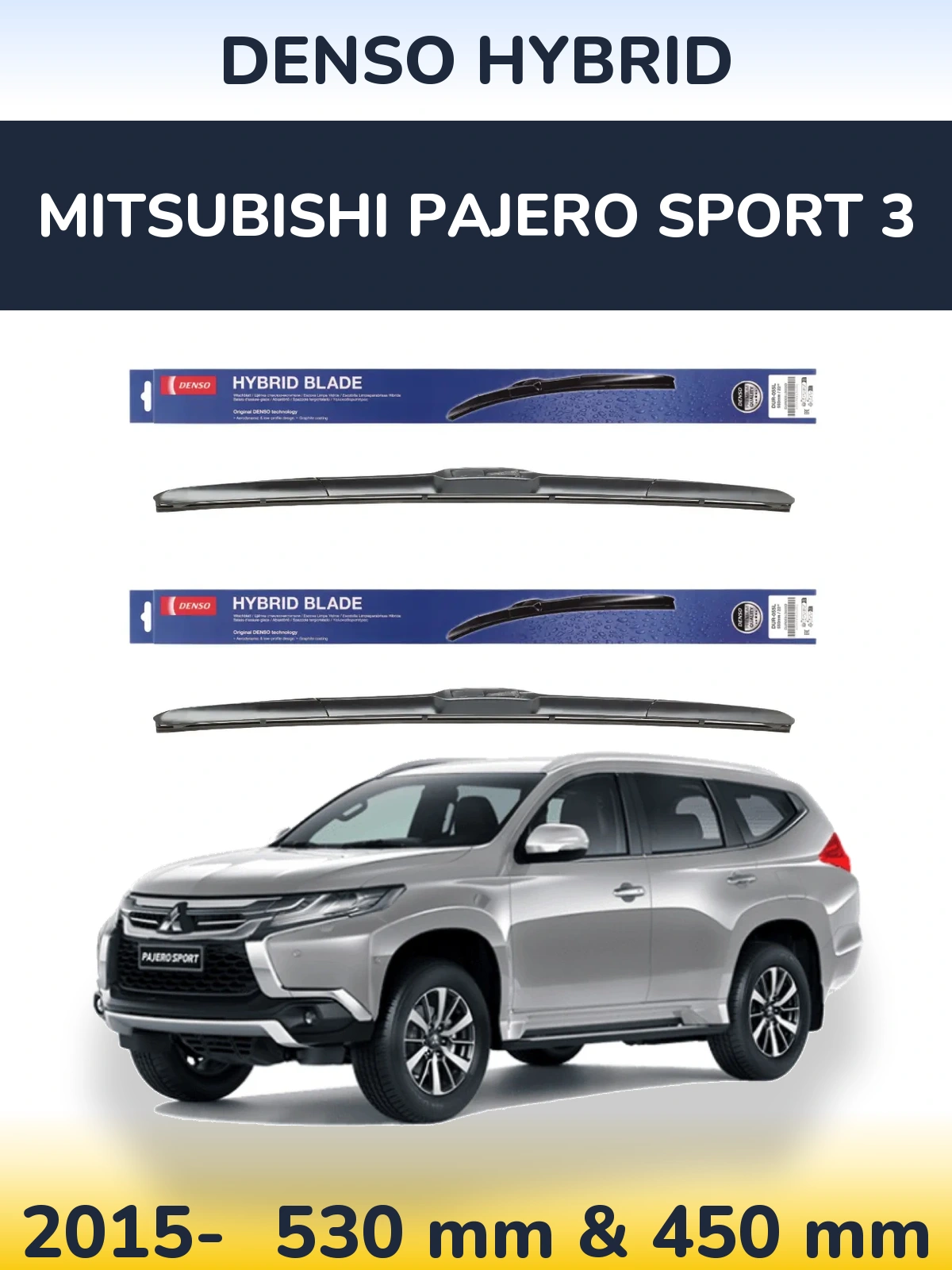 Torkarblad Denso Hybrid för Mitsubishi Pajero Sport 3