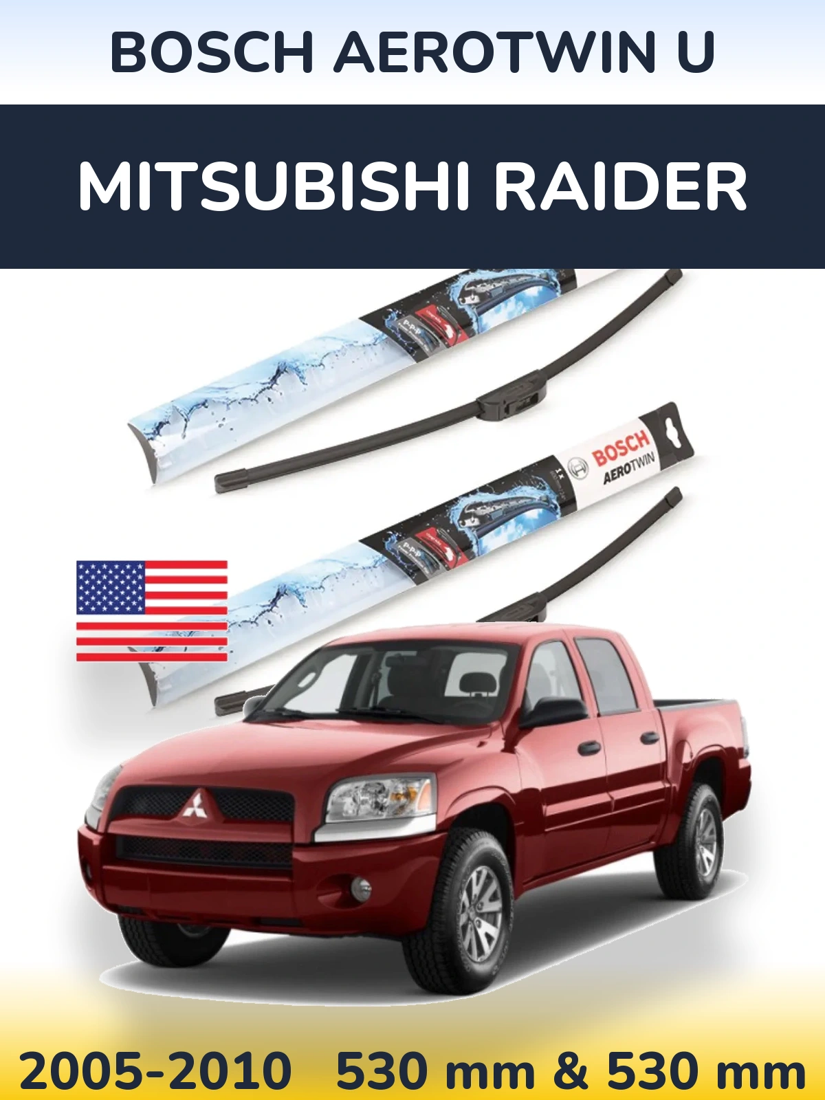 Torkarblad BOSCH AeroTwin U för Mitsubishi Raider