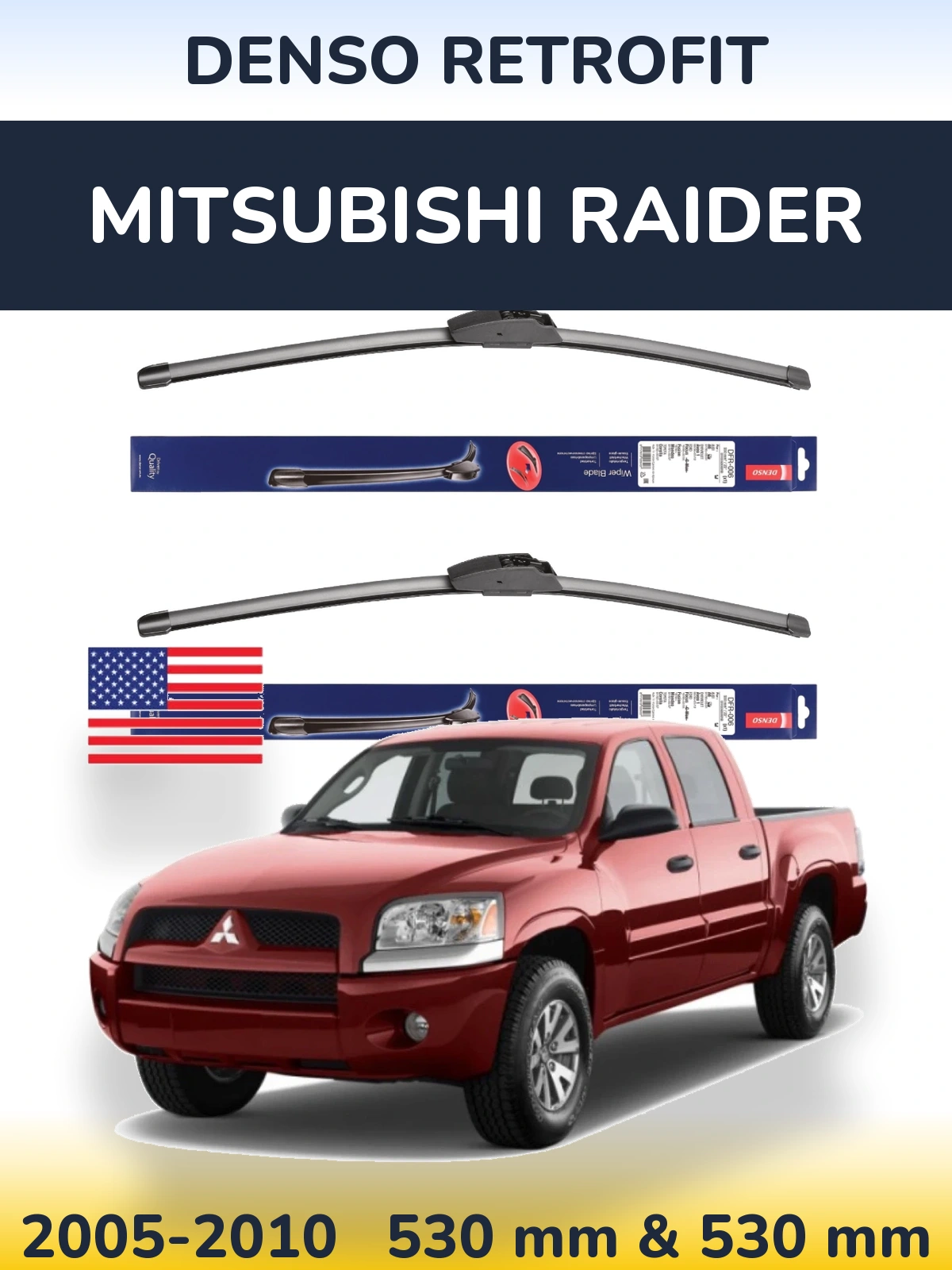 Torkarblad Denso Retrofit för Mitsubishi Raider