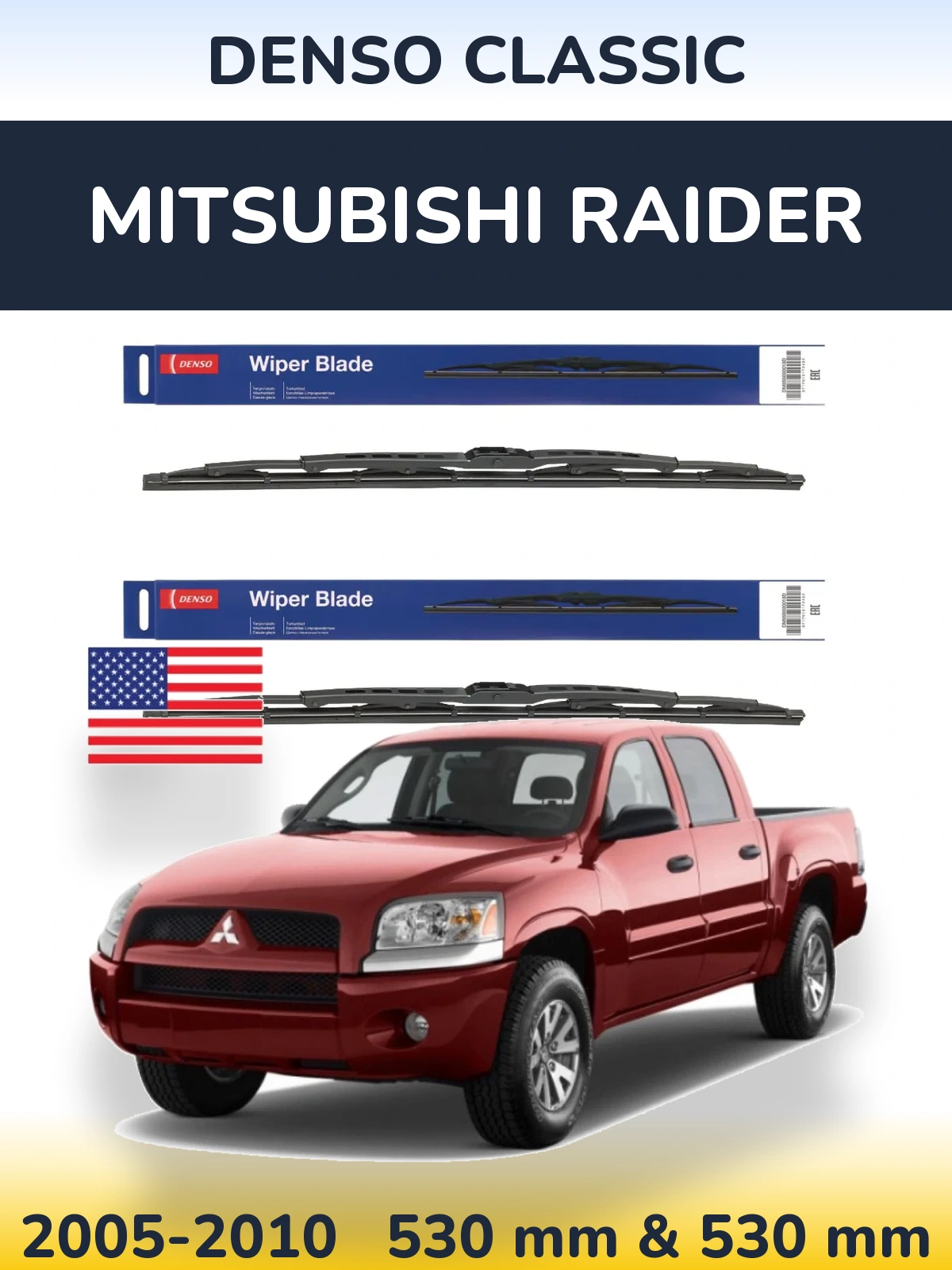 Torkarblad Denso Classic för Mitsubishi Raider