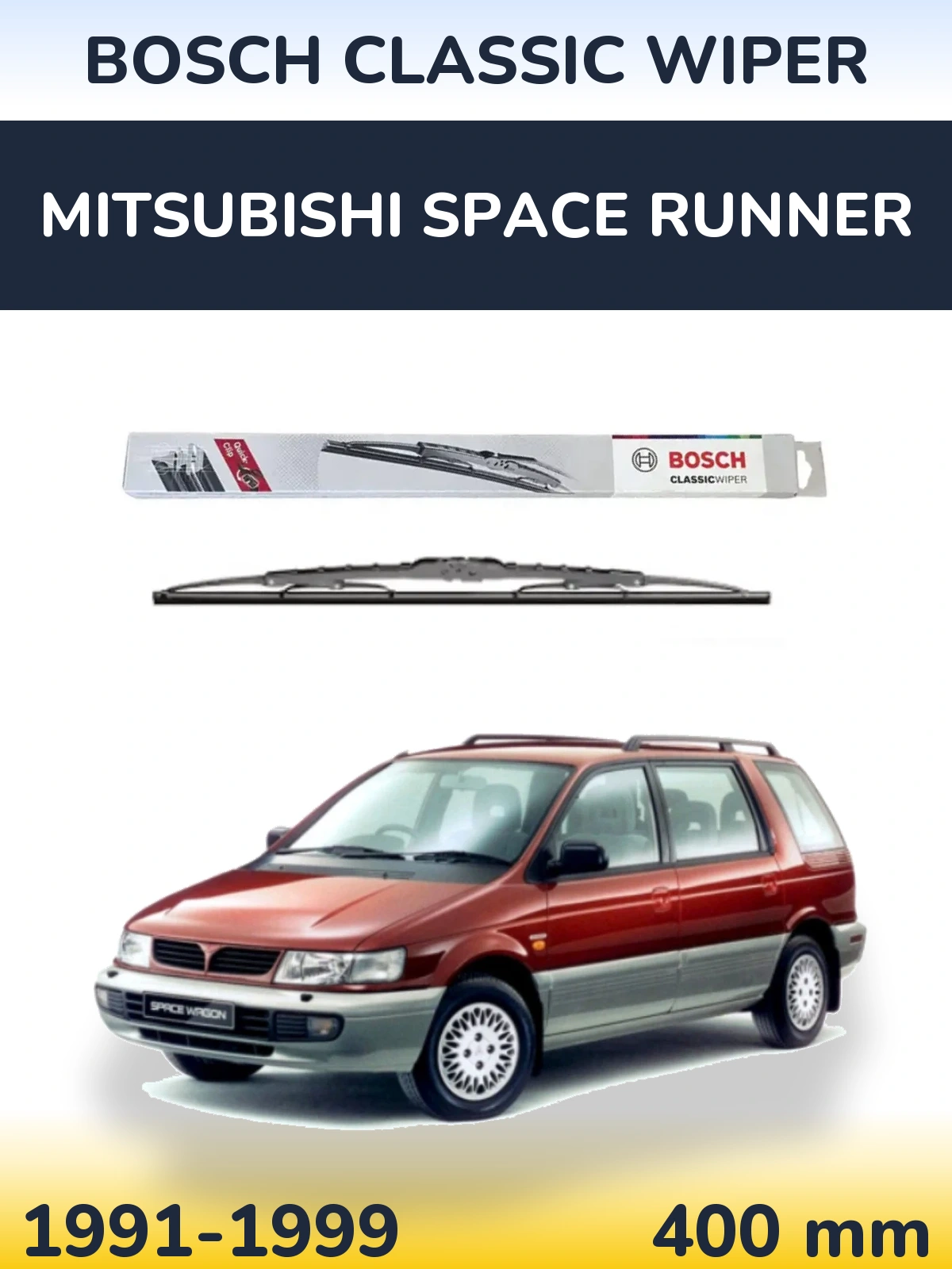 Torkarblad BOSCH Classic Wiper för Mitsubishi Space Runner