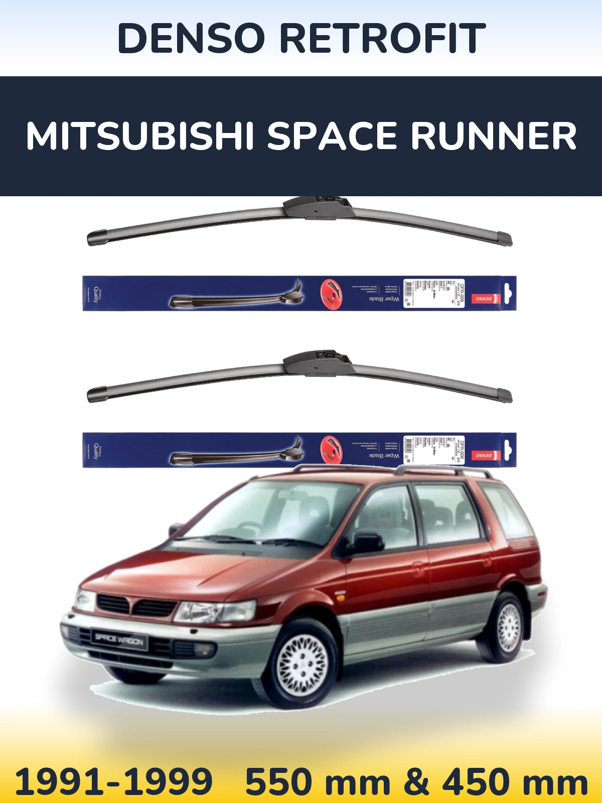 Torkarblad Denso Retrofit för Mitsubishi Space Runner