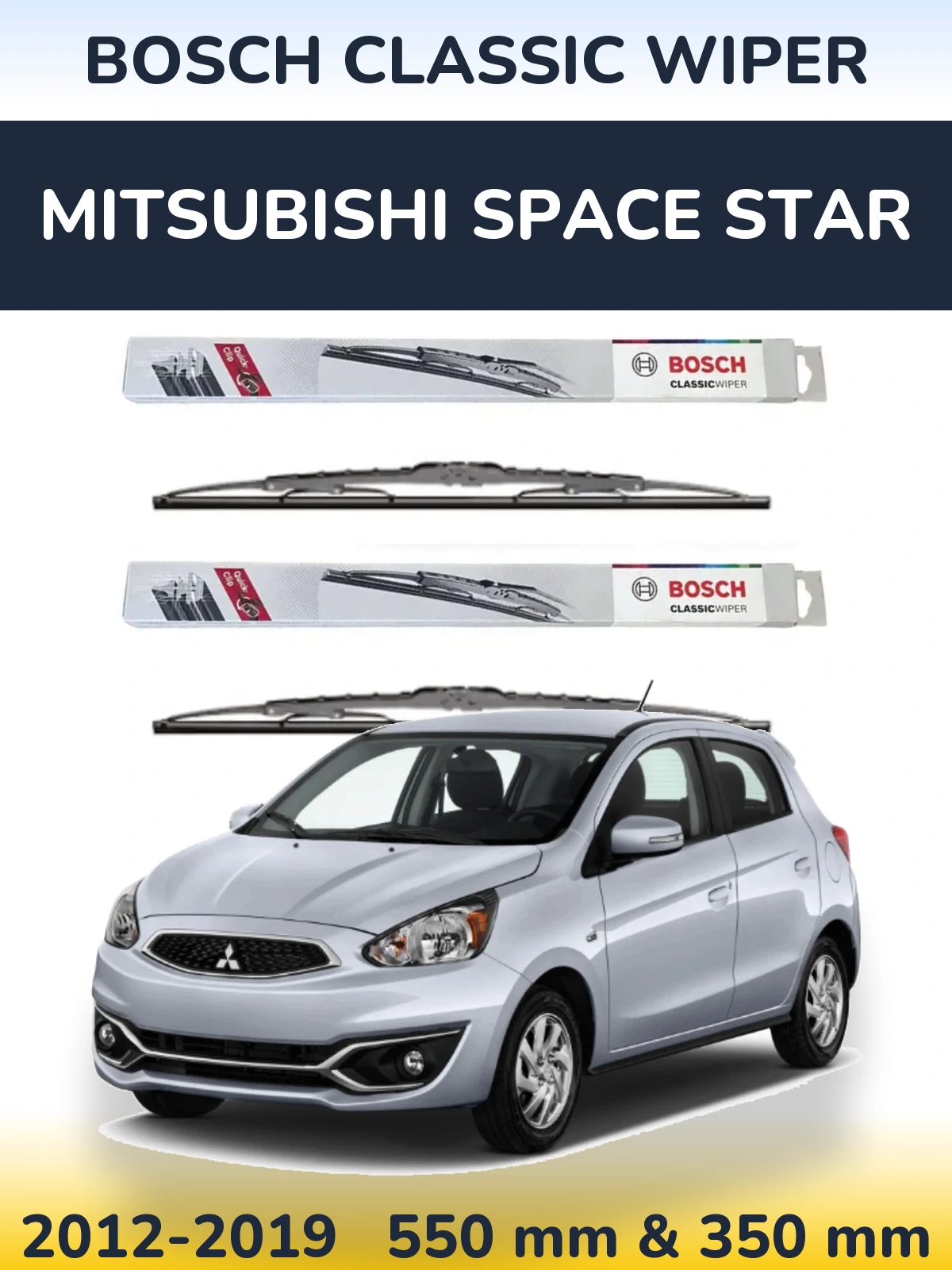 Torkarblad BOSCH Classic Wiper för Mitsubishi Space Star