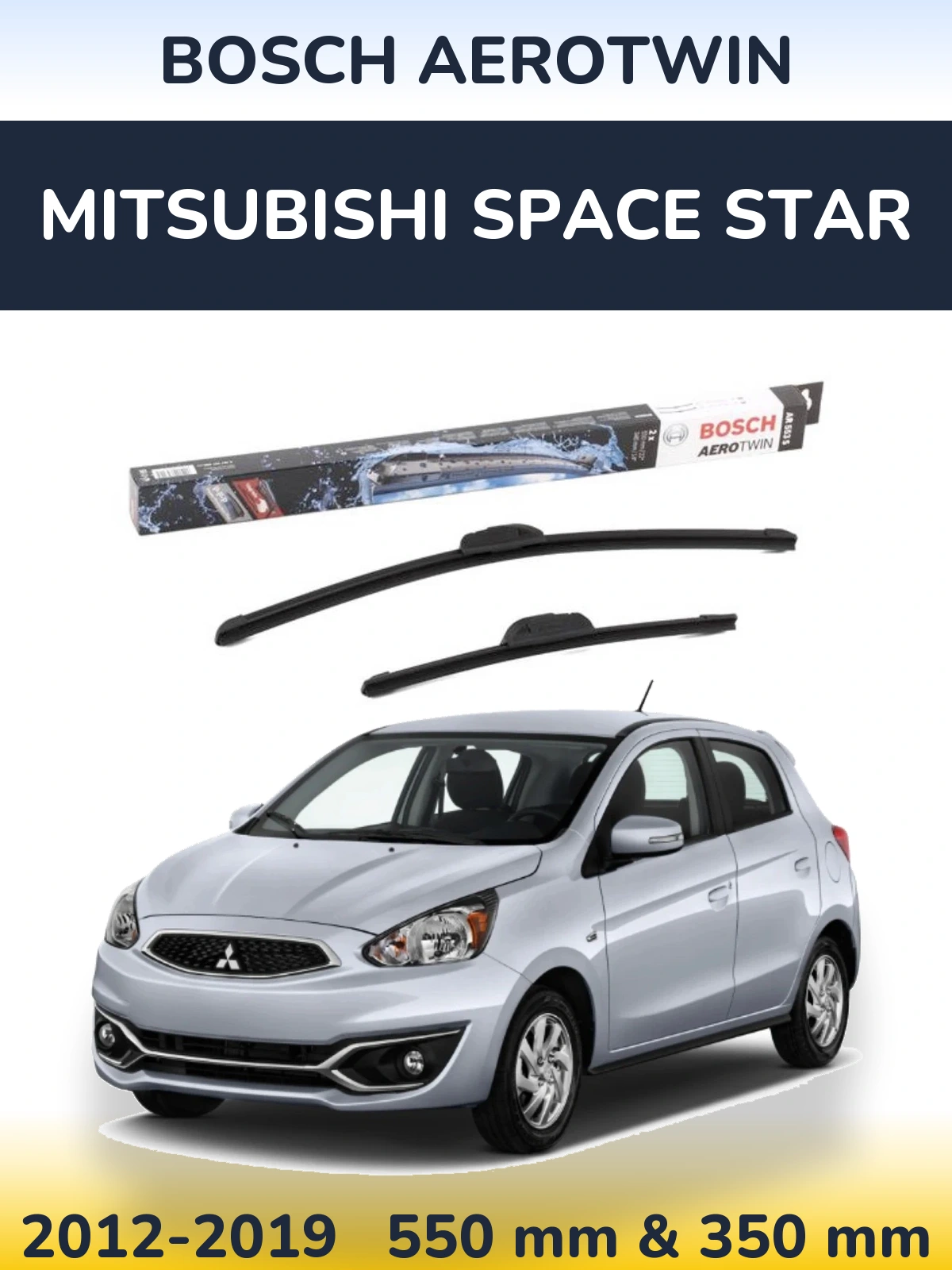Torkarblad BOSCH AeroTwin för Mitsubishi Space Star