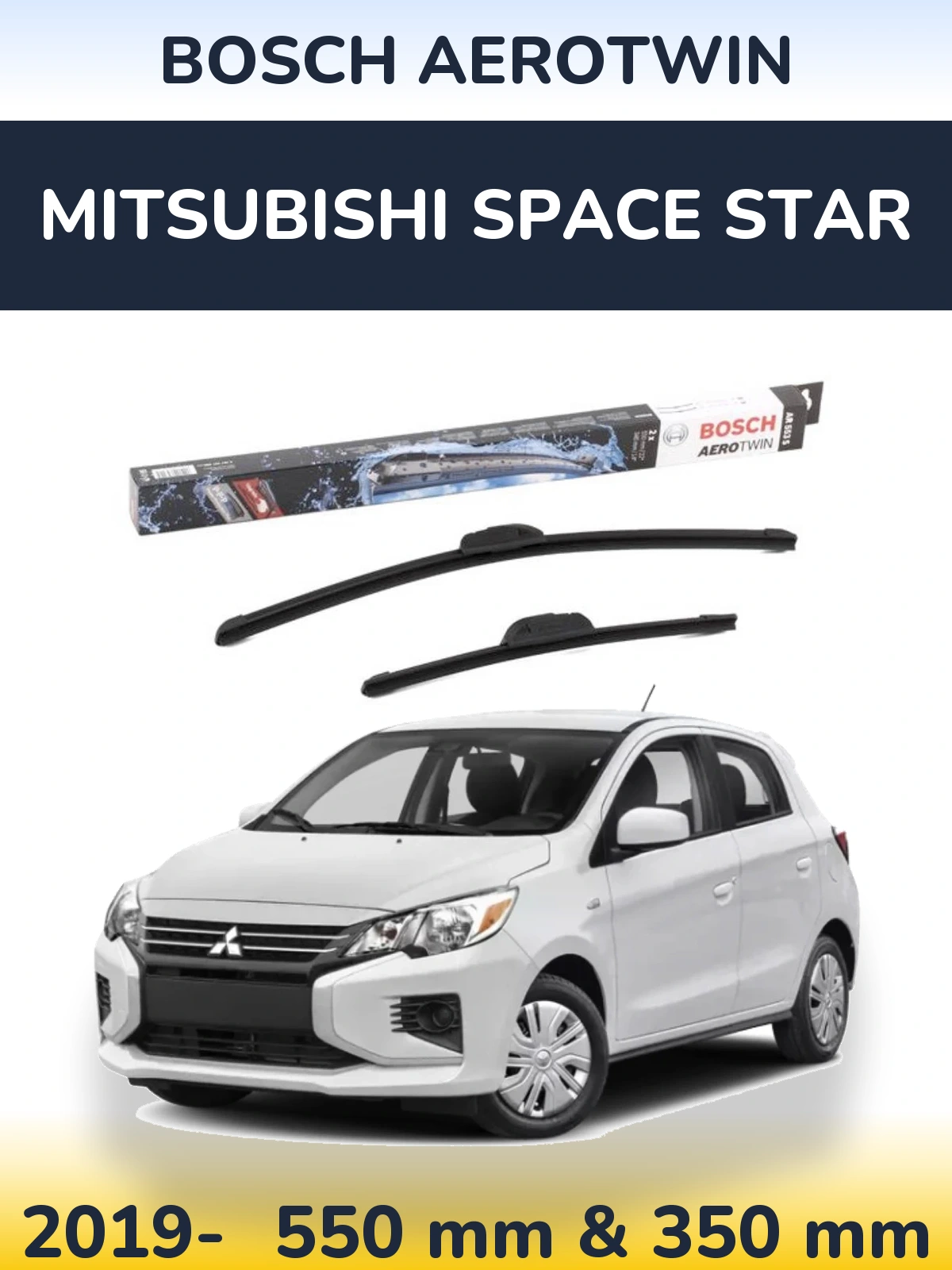 Torkarblad BOSCH AeroTwin för Mitsubishi Space Star