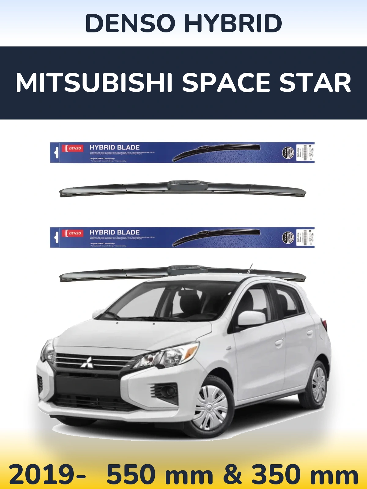 Torkarblad Denso Hybrid för Mitsubishi Space Star